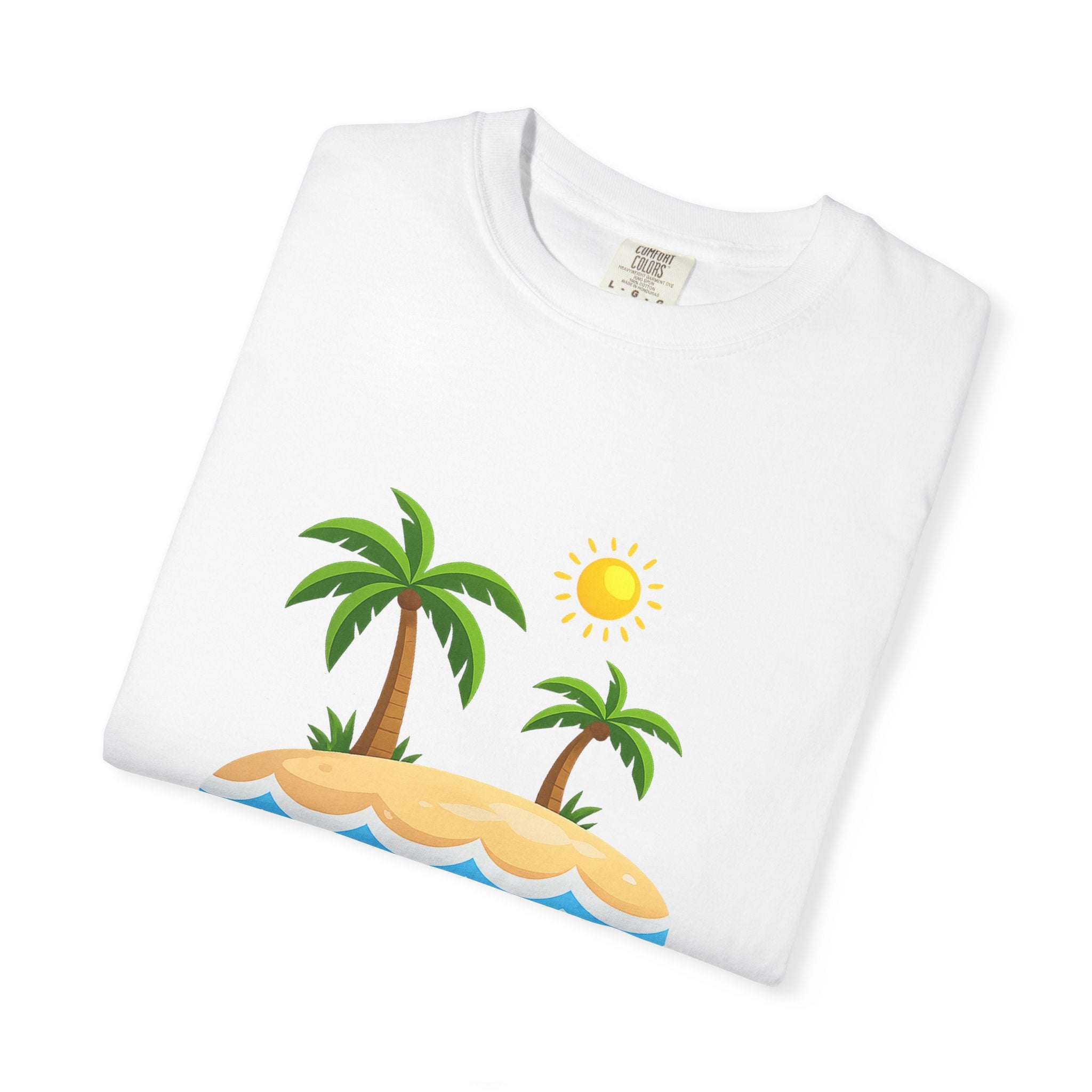 Island Paradise T-Shirt — Tropical Palm Tree Beach Graphic