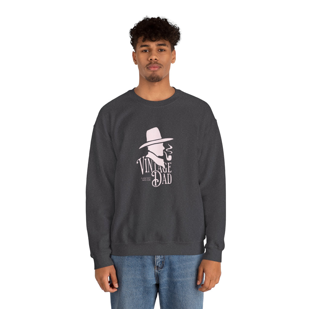 Crewneck Sweatshirt — Pink Cowboy Hat Graphic ‘Howdy’ Retro Western Pullover