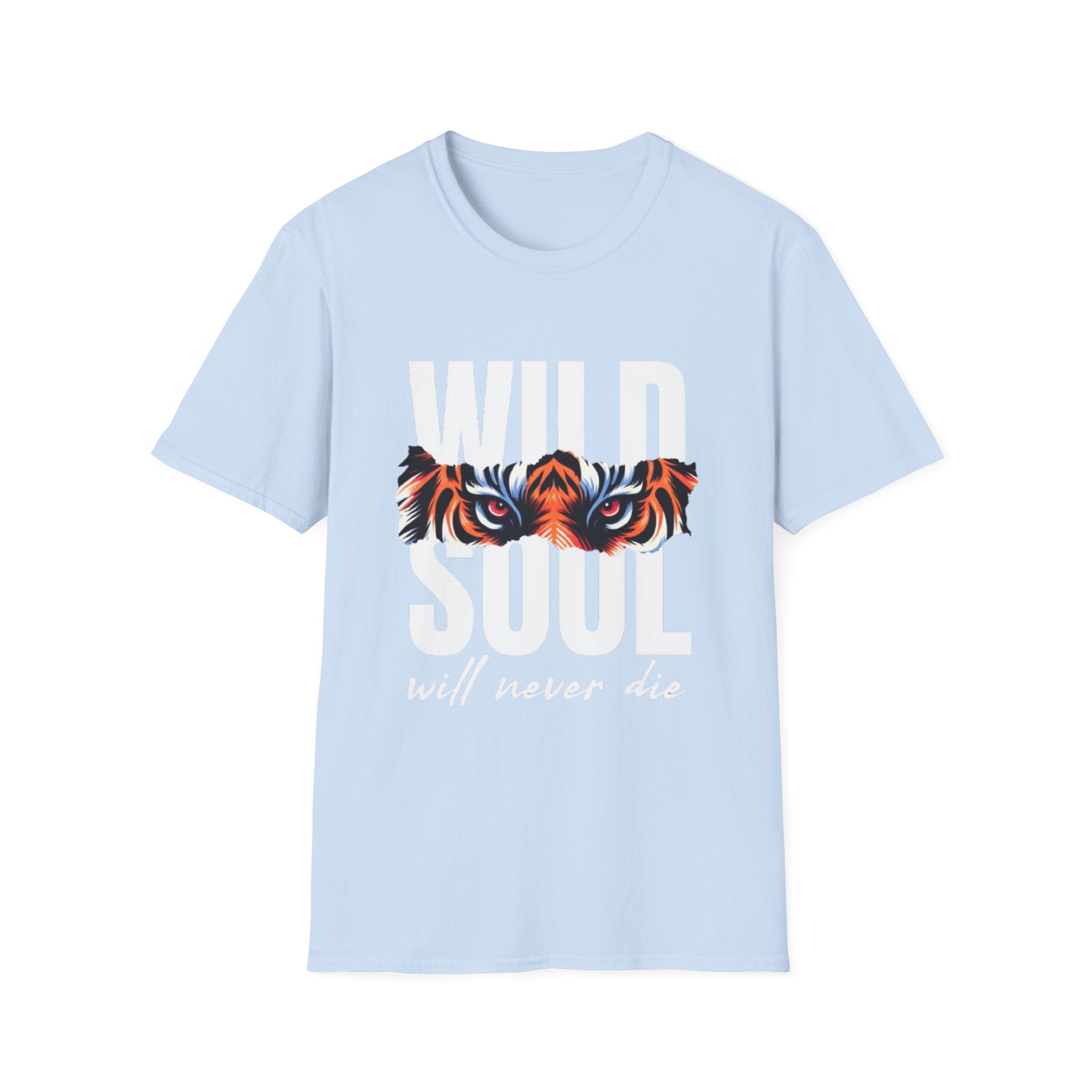 Wild Soul T-Shirt – "Wild Soul Will Never Die" Tiger Eyes Graphic Tee