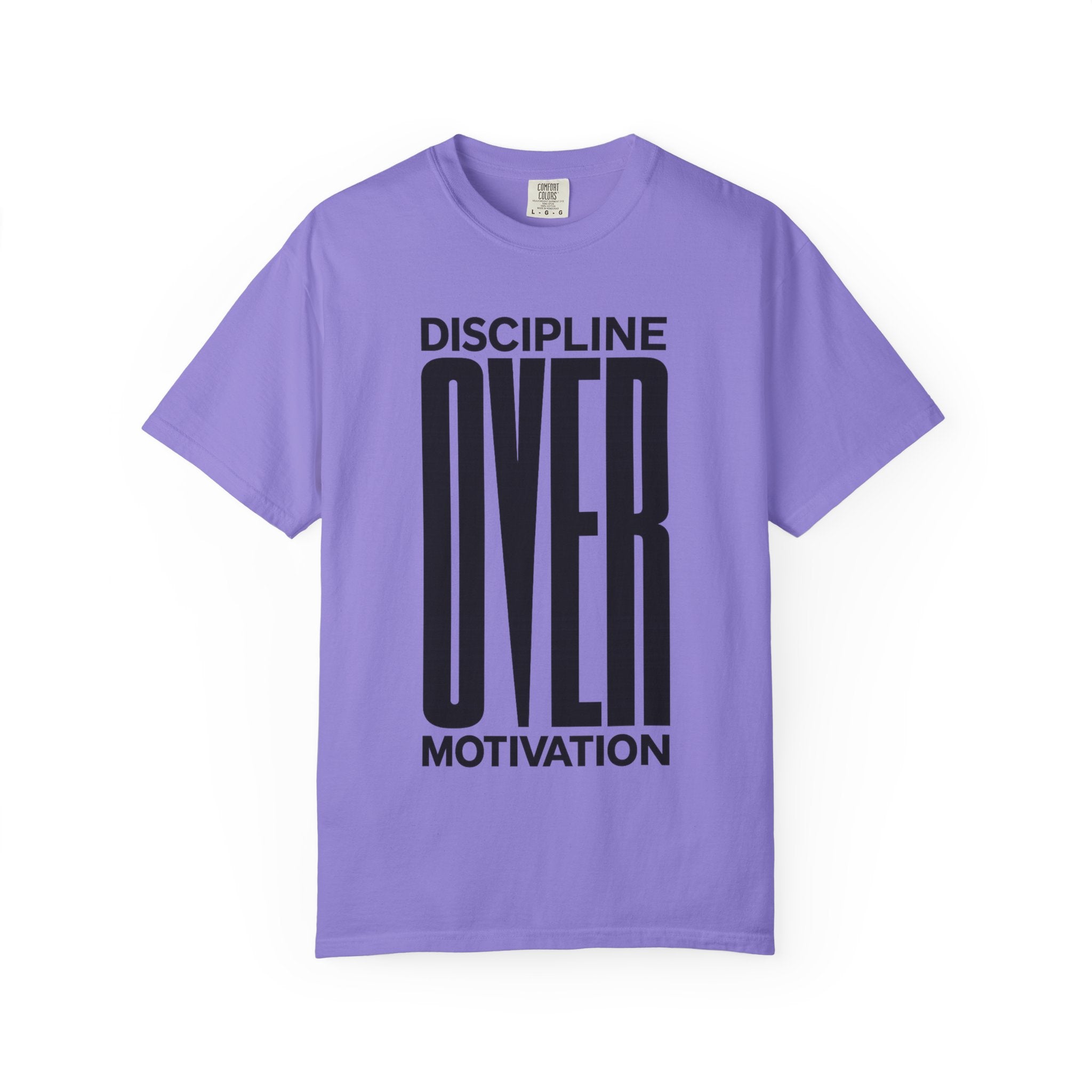 Discipline Over Motivation T-Shirt — Motivational Fitness Tee