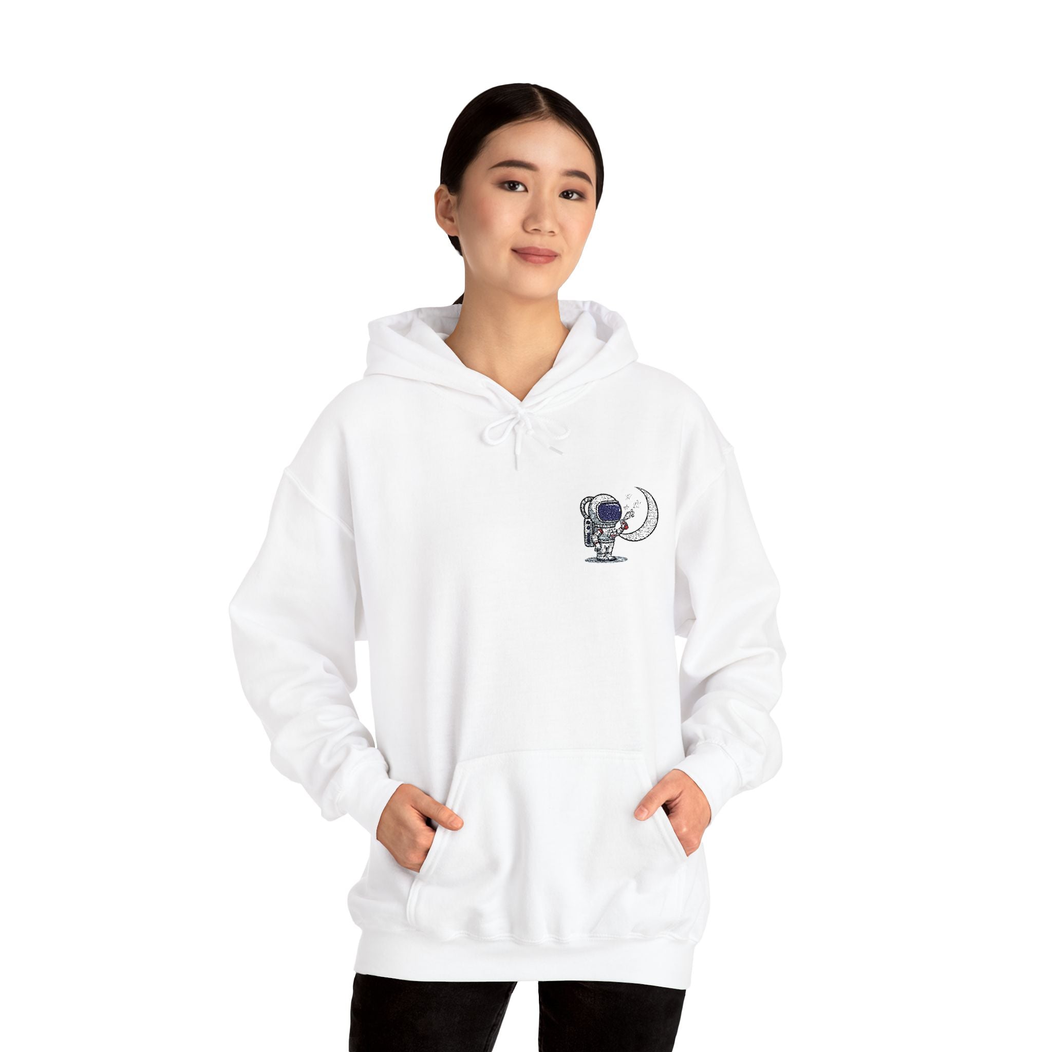 Skull Moon Hoodie — Gothic Night Sky Graphic Sweatshirt