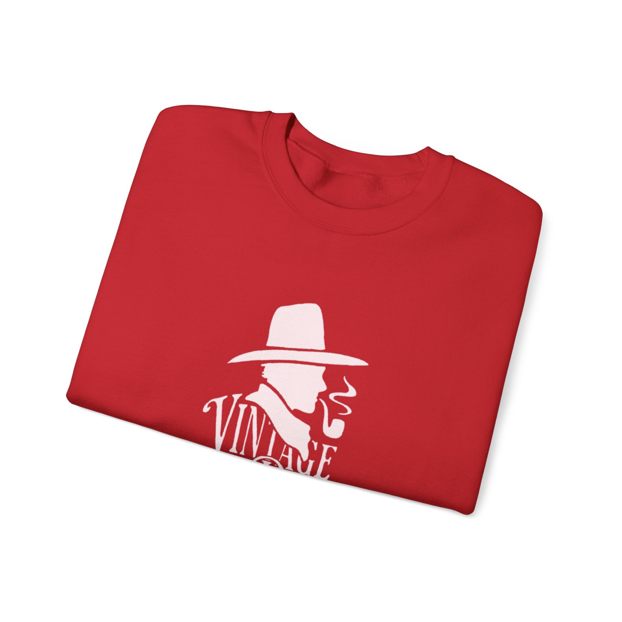 Crewneck Sweatshirt — Pink Cowboy Hat Graphic ‘Howdy’ Retro Western Pullover