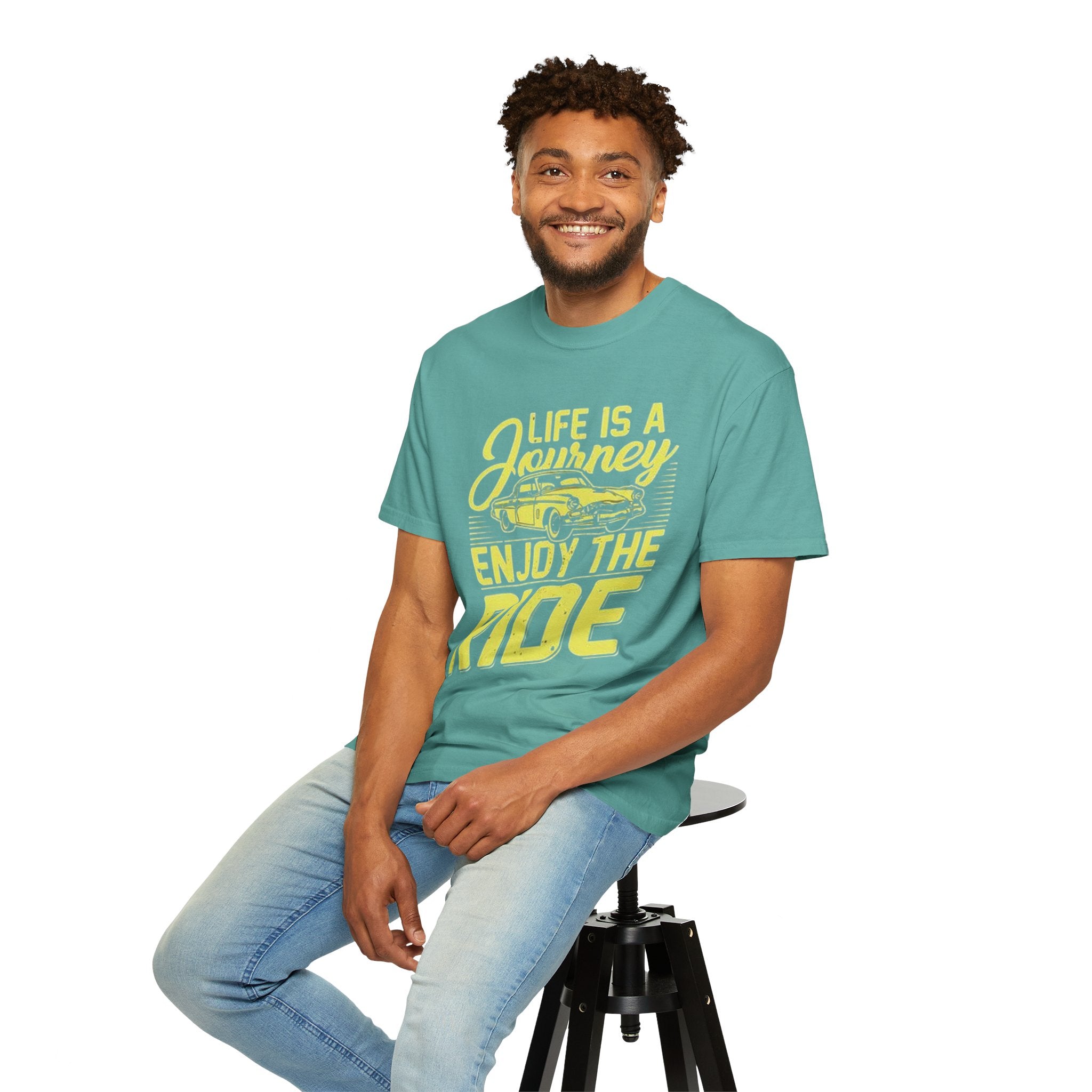 Enjoy The Ride T-Shirt — 'Life Is A Journey' Vintage Car Tee