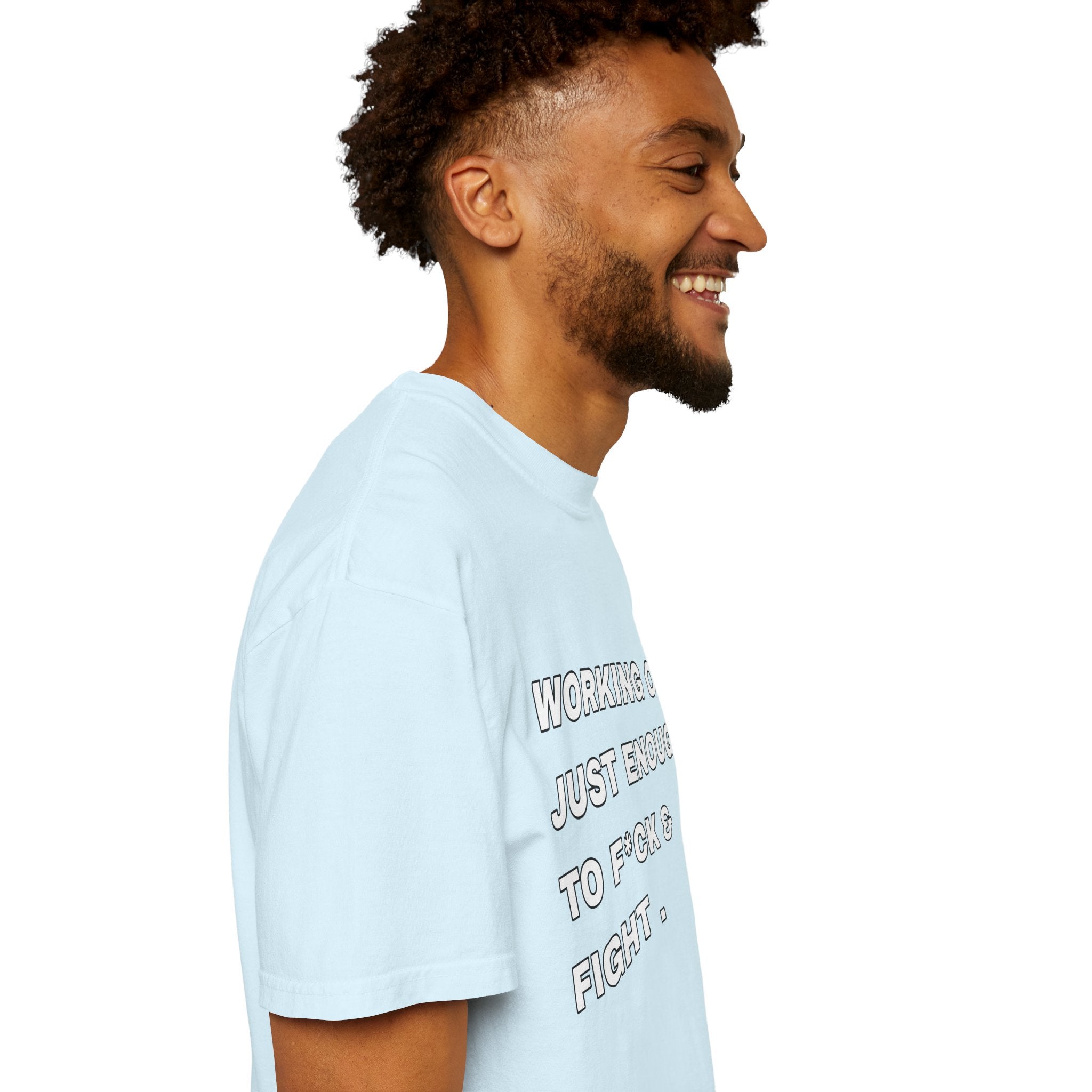 GYM T-Shirt — "Working Out Just Enough to F*ck & Fight" Motivational Sarcastic Tee
