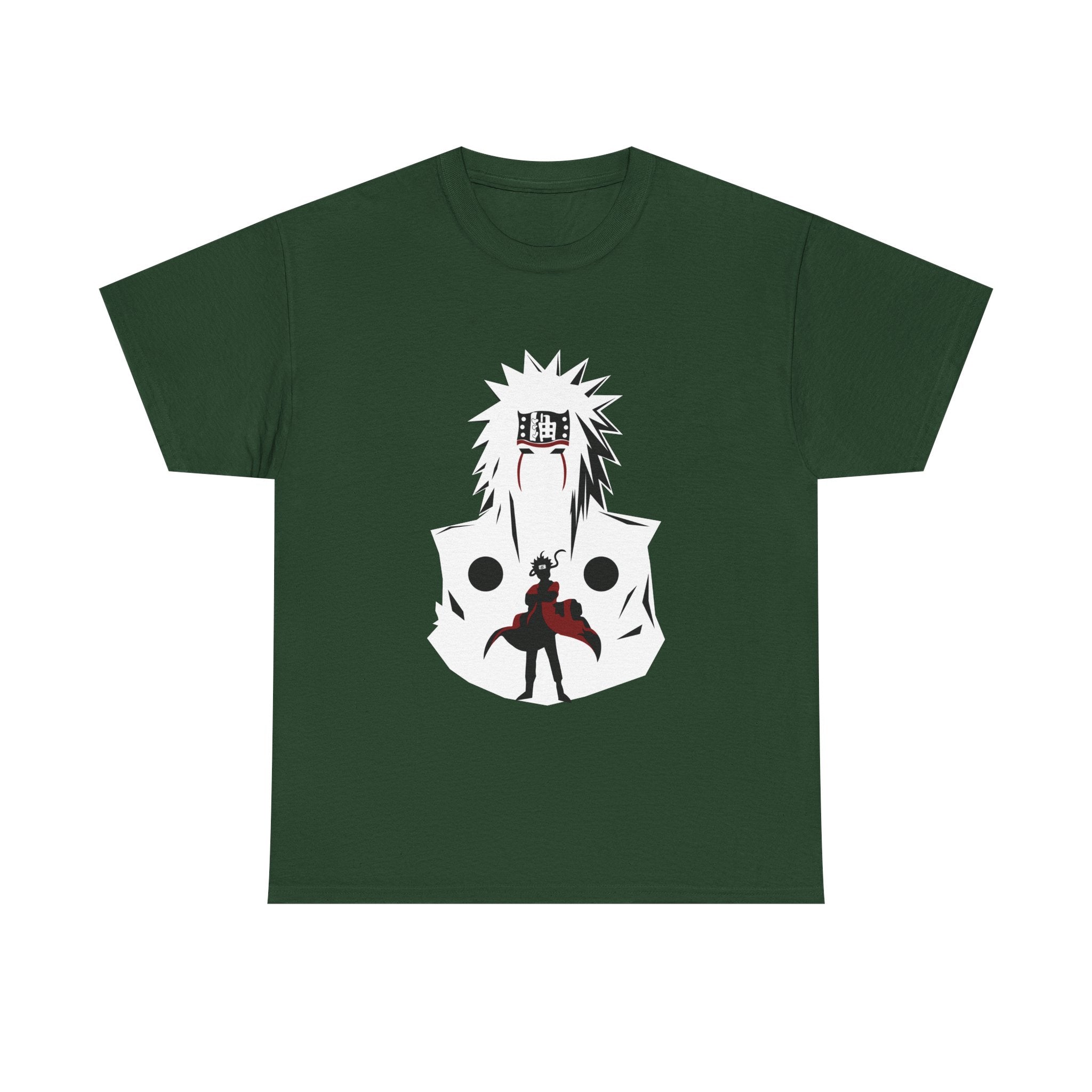 Anime Shadow Warrior T-Shirt — Silhouette Battle Graphic Tee