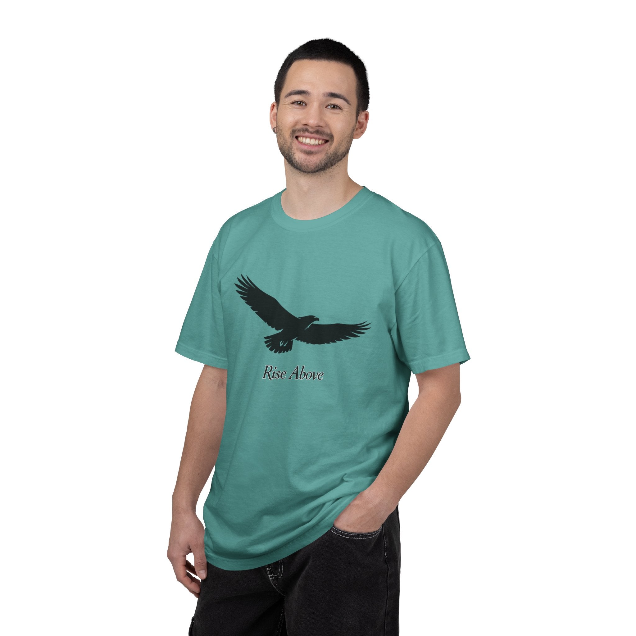 Rise Above Eagle T-Shirt — Inspirational Eagle Graphic Tee