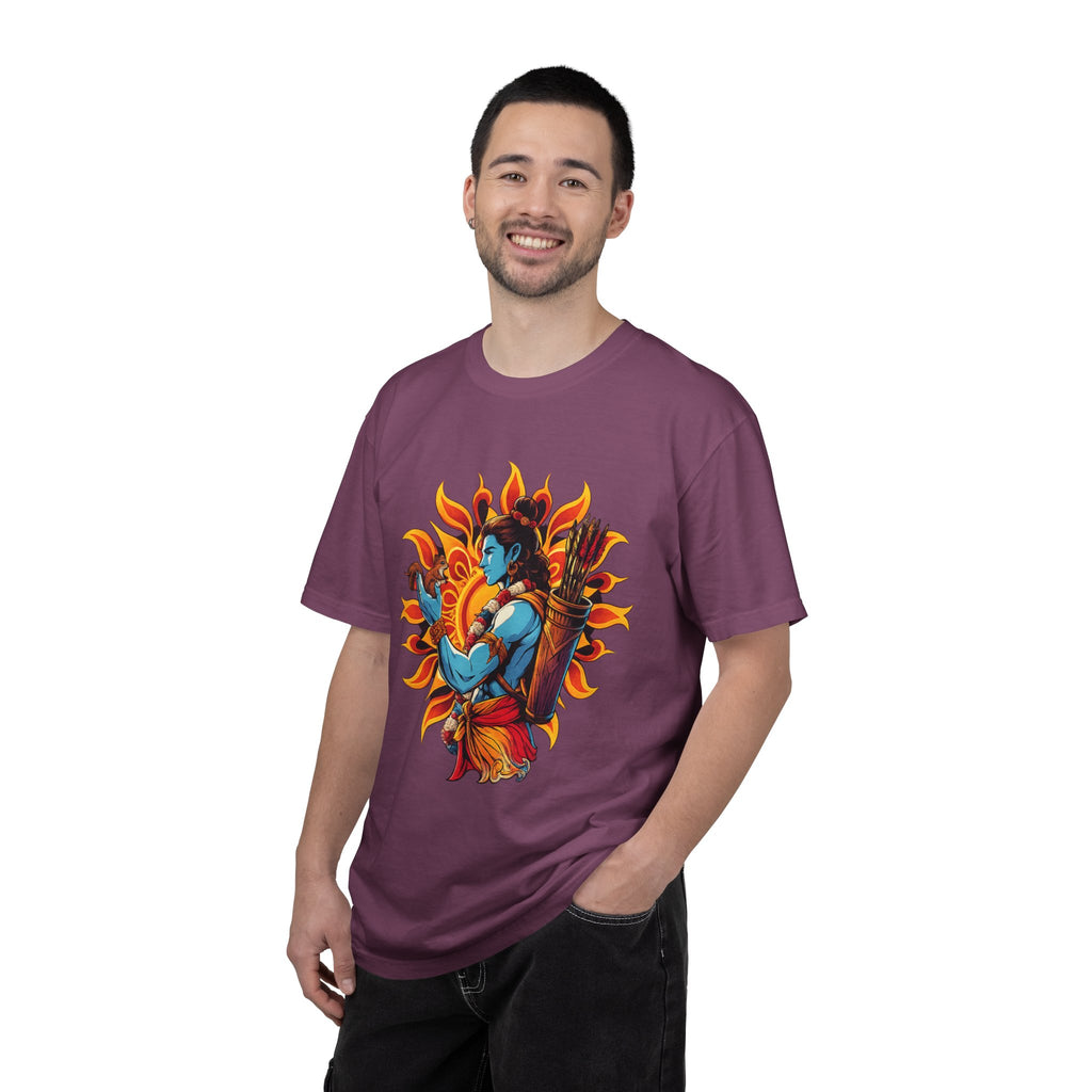 T-Shirt Ram Ji — Mythic Archer Illustration Tee (Sunburst Warrior Graphic)