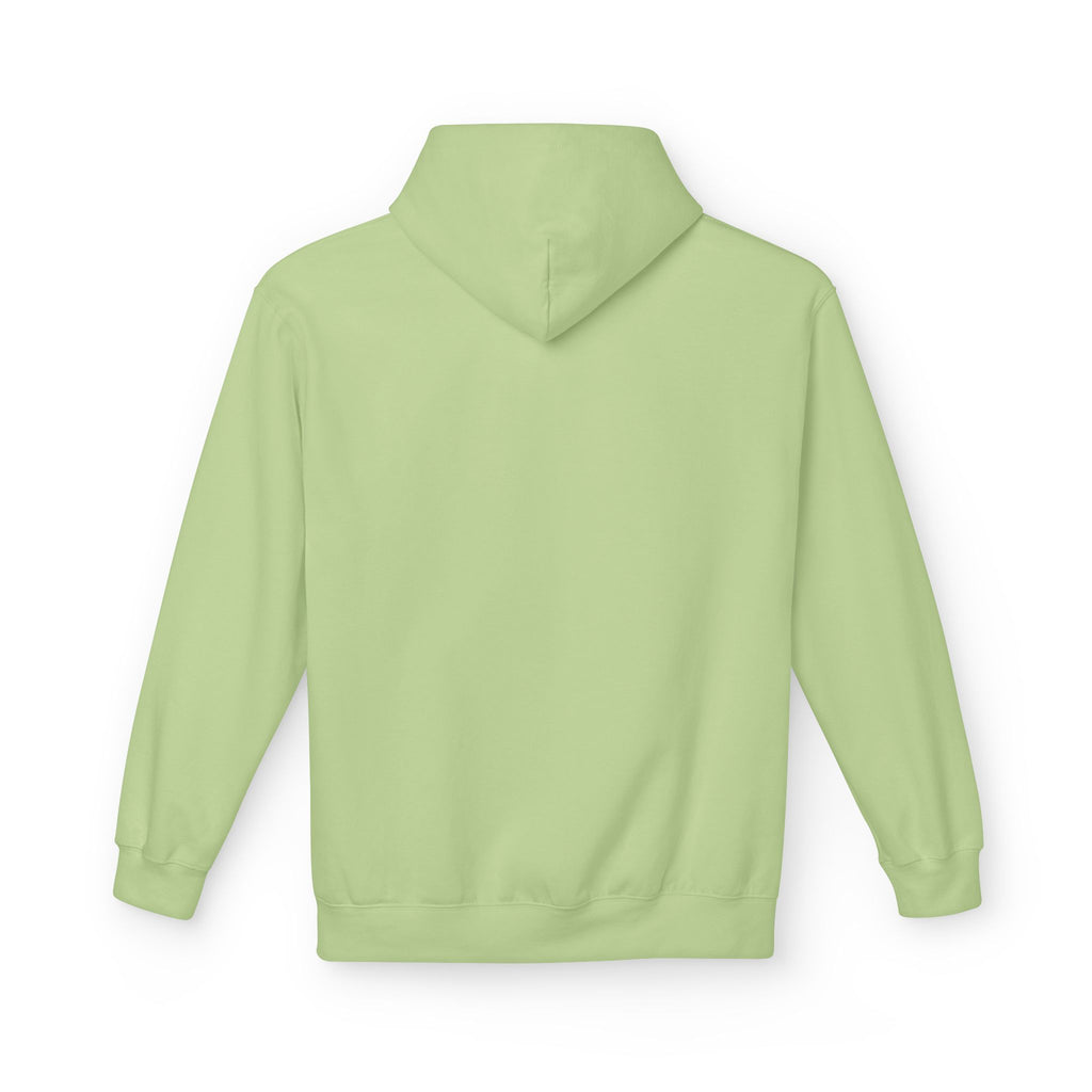 Never Typography Hoodie — Brown Casual Graphic Pullover