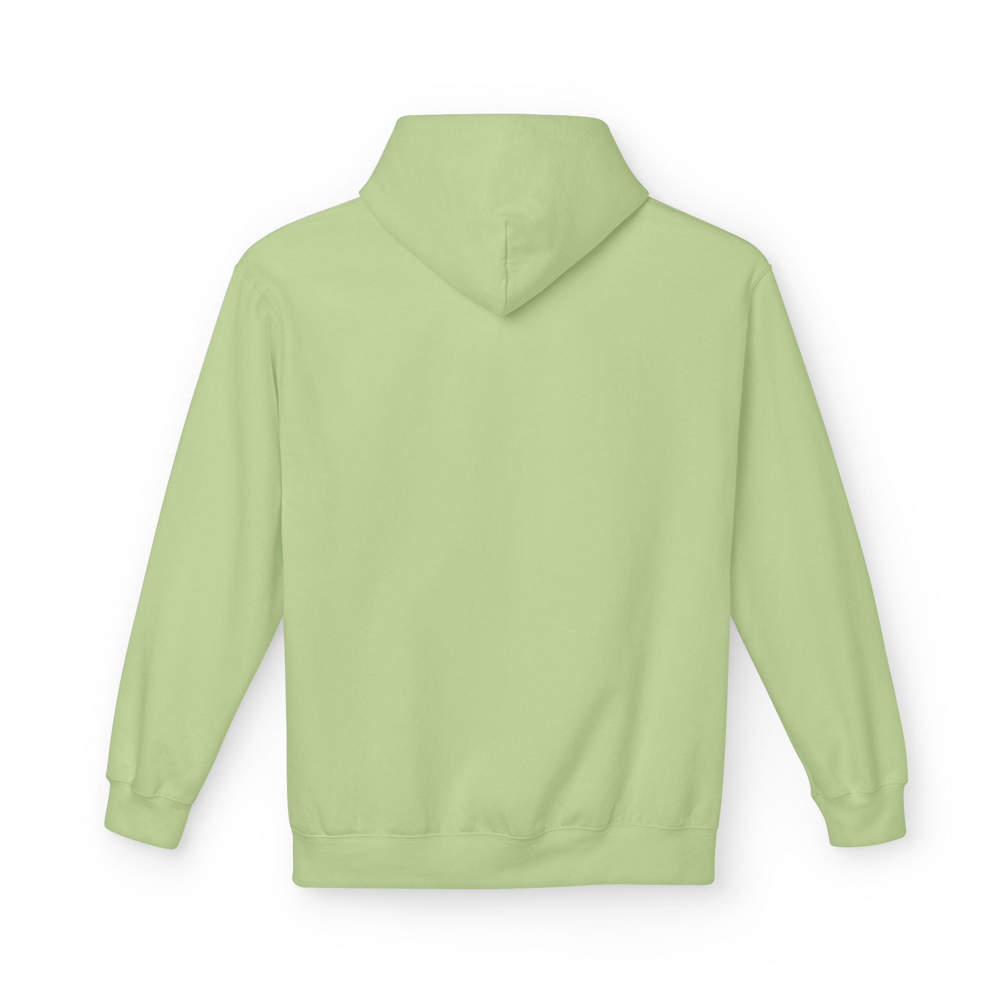 Never Typography Hoodie — Brown Casual Graphic Pullover