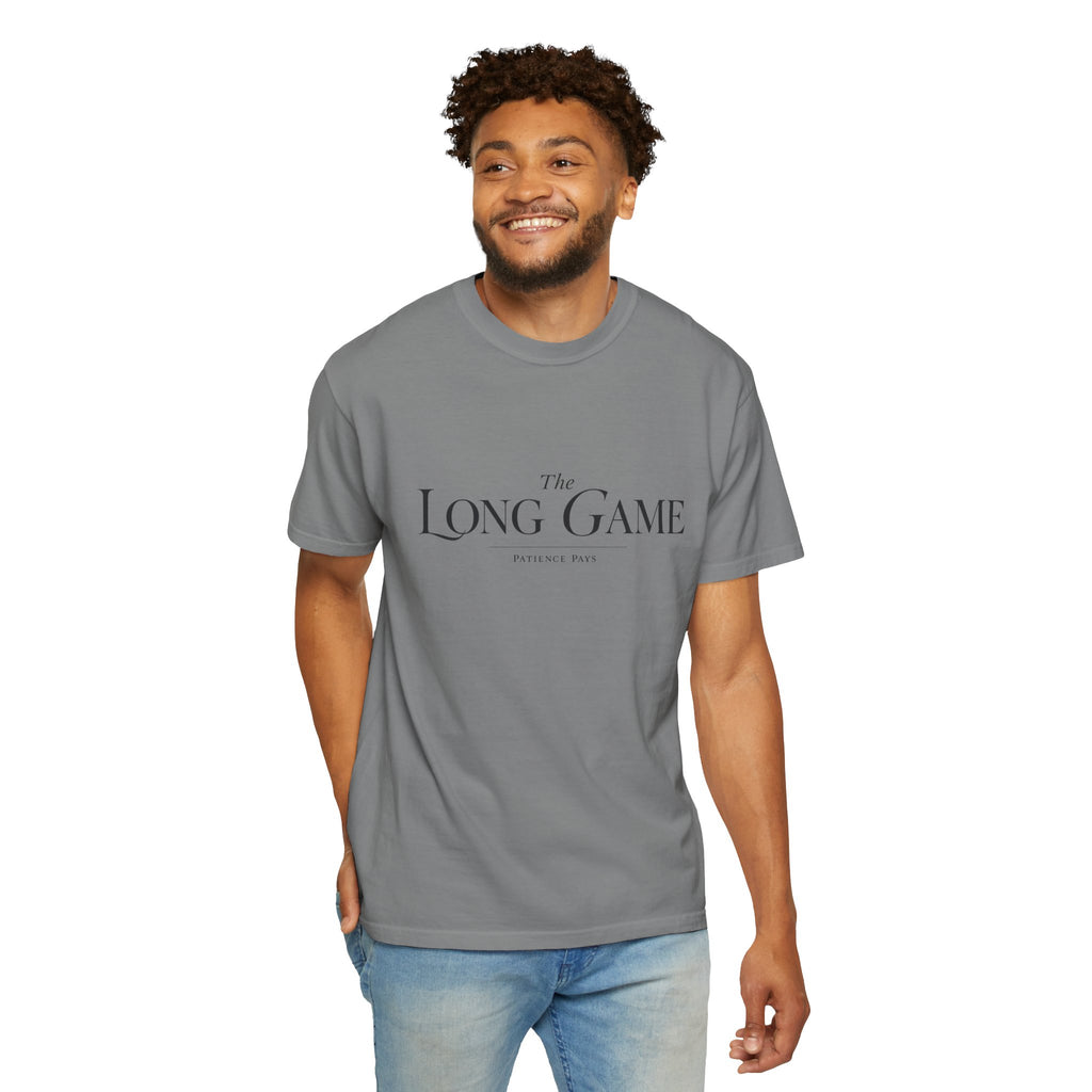 The Long Game T-Shirt — Minimalist Script Tee