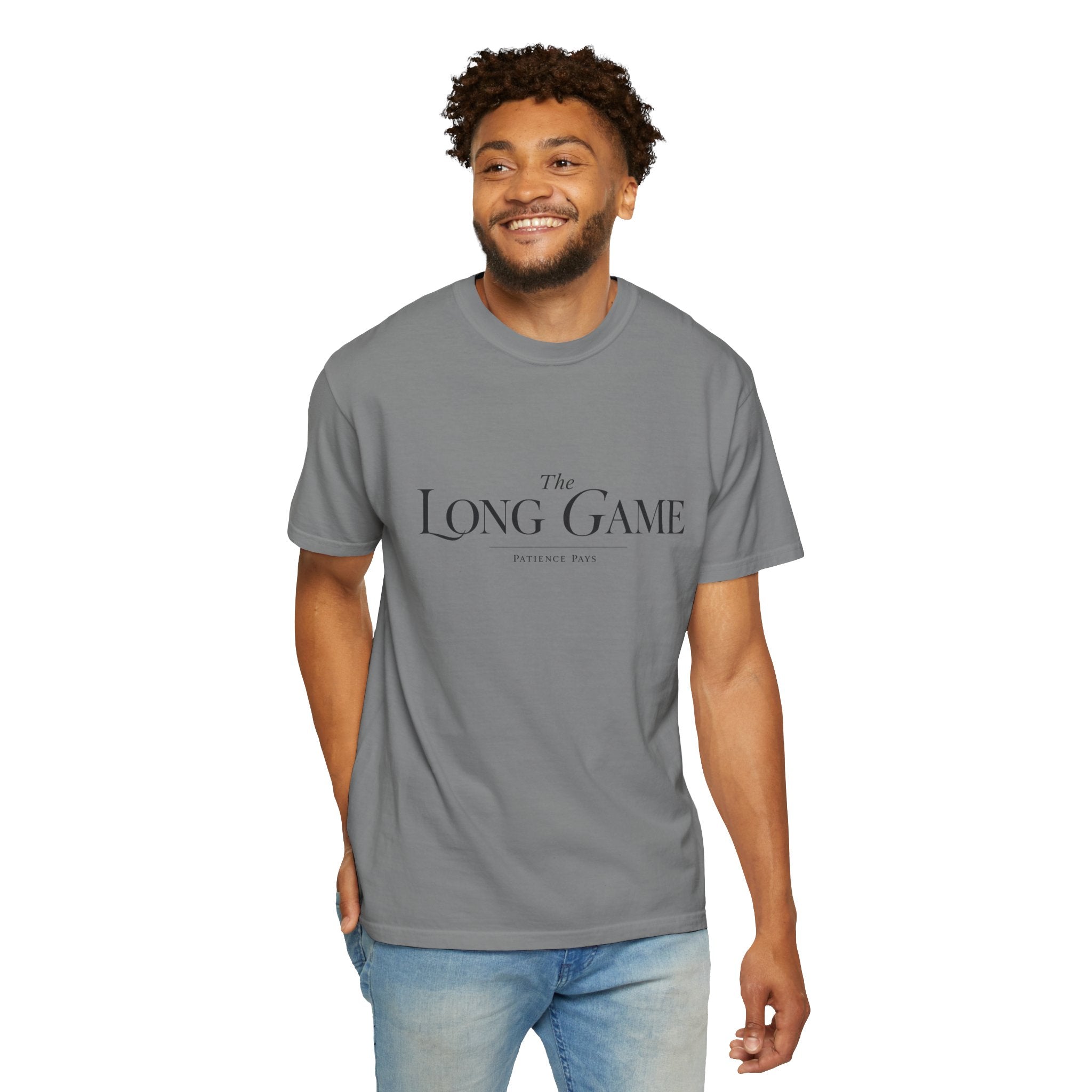 The Long Game T-Shirt — Minimalist Script Tee