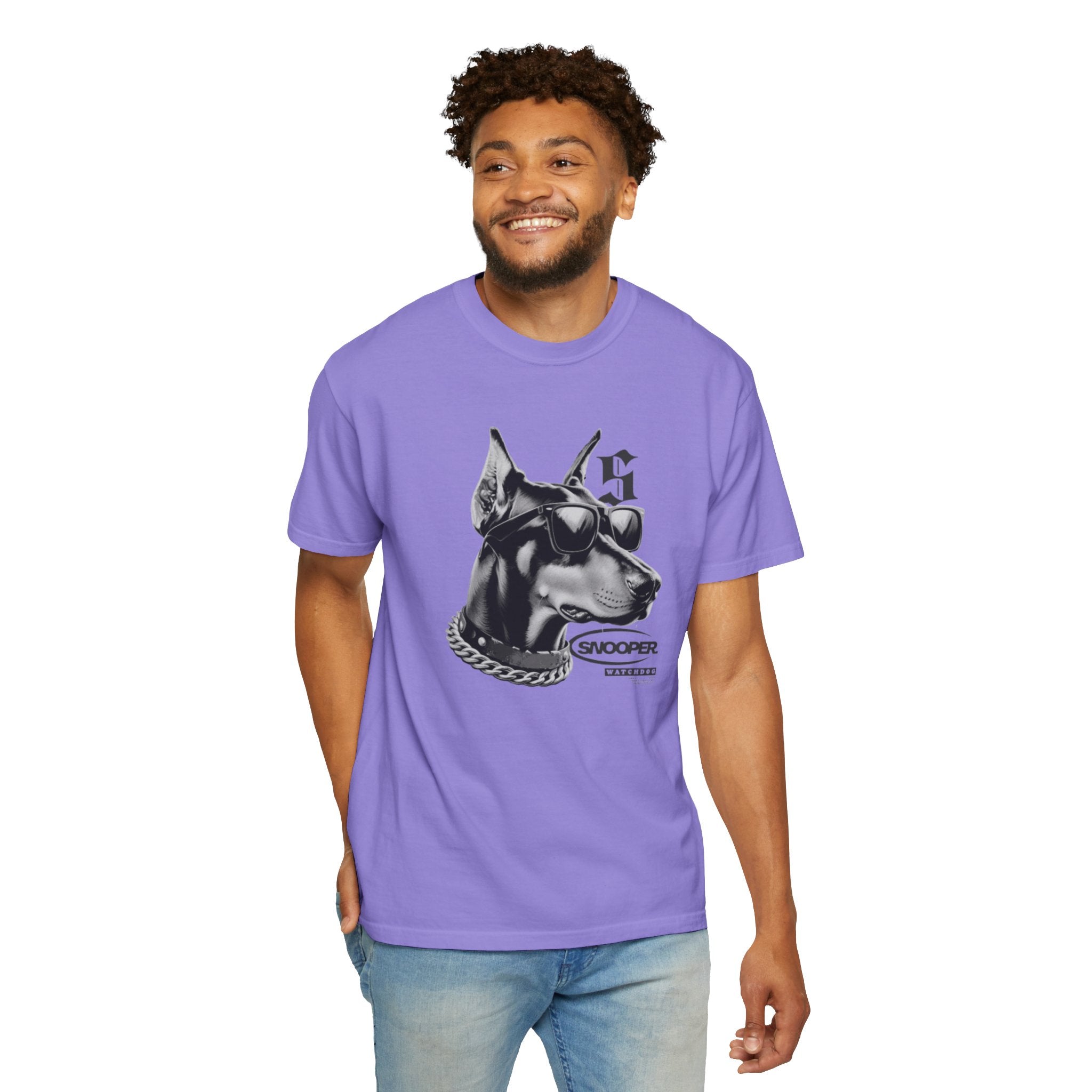Doberman Sunglasses Graphic T-Shirt — "Snooper" Streetwear Tee
