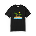 Island Paradise T-Shirt — Tropical Palm Tree Beach Graphic