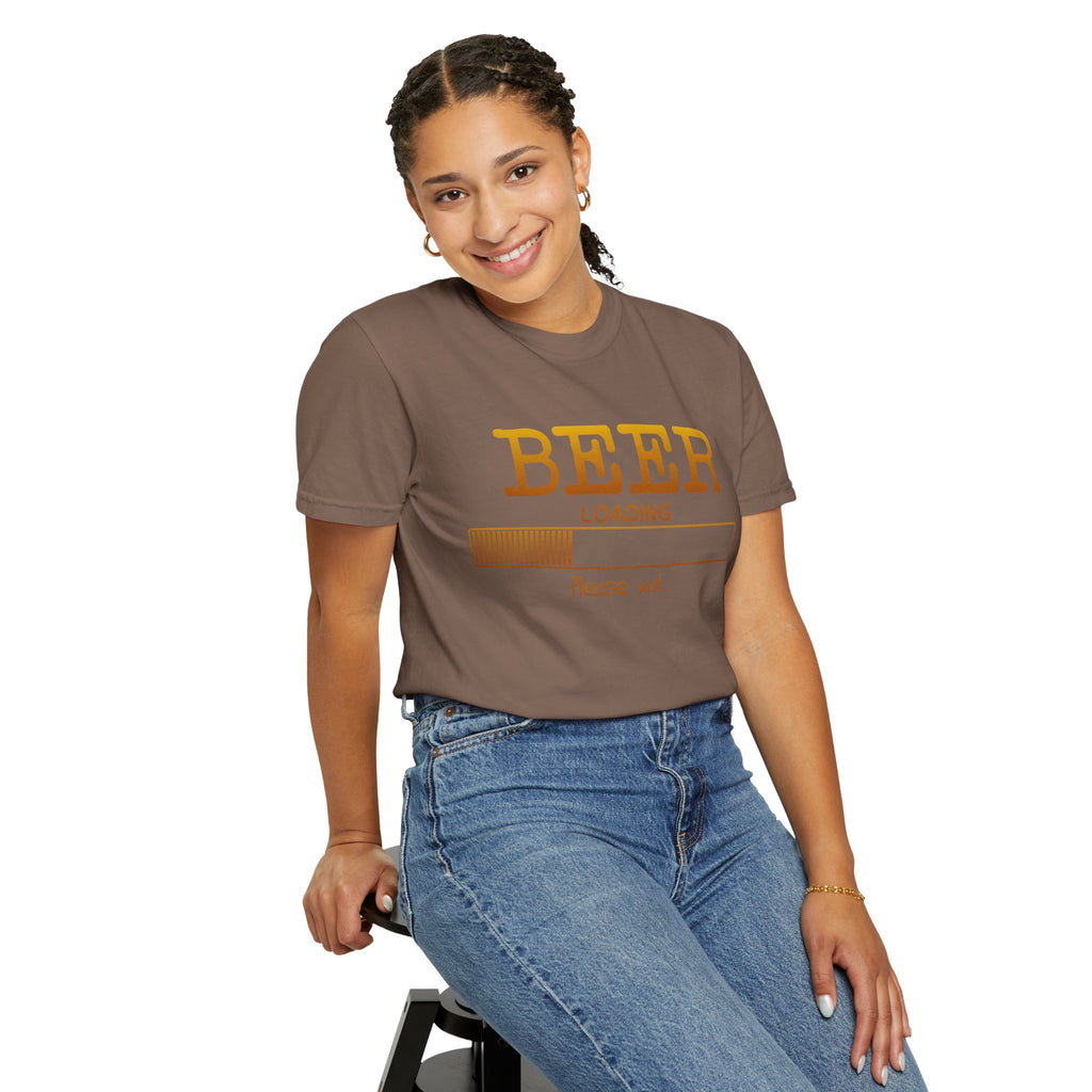 Beer Loading T‑Shirt — Funny 'Please Wait' Drinking Tee