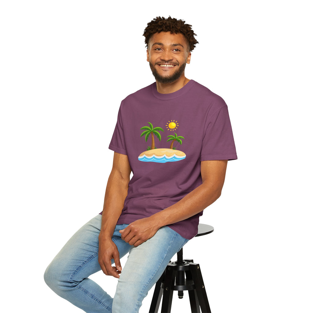 Island Paradise T-Shirt — Tropical Palm Tree Beach Graphic