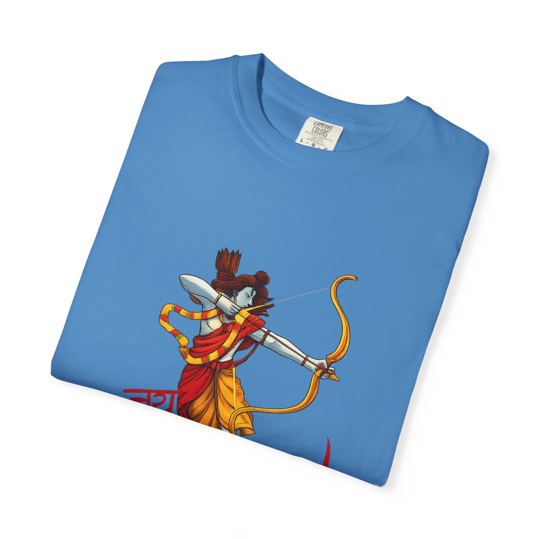 Ram Archer T-Shirt with ‘Jai Shri Ram’ Hindi Script — Hindu Festival & Devotional Tee
