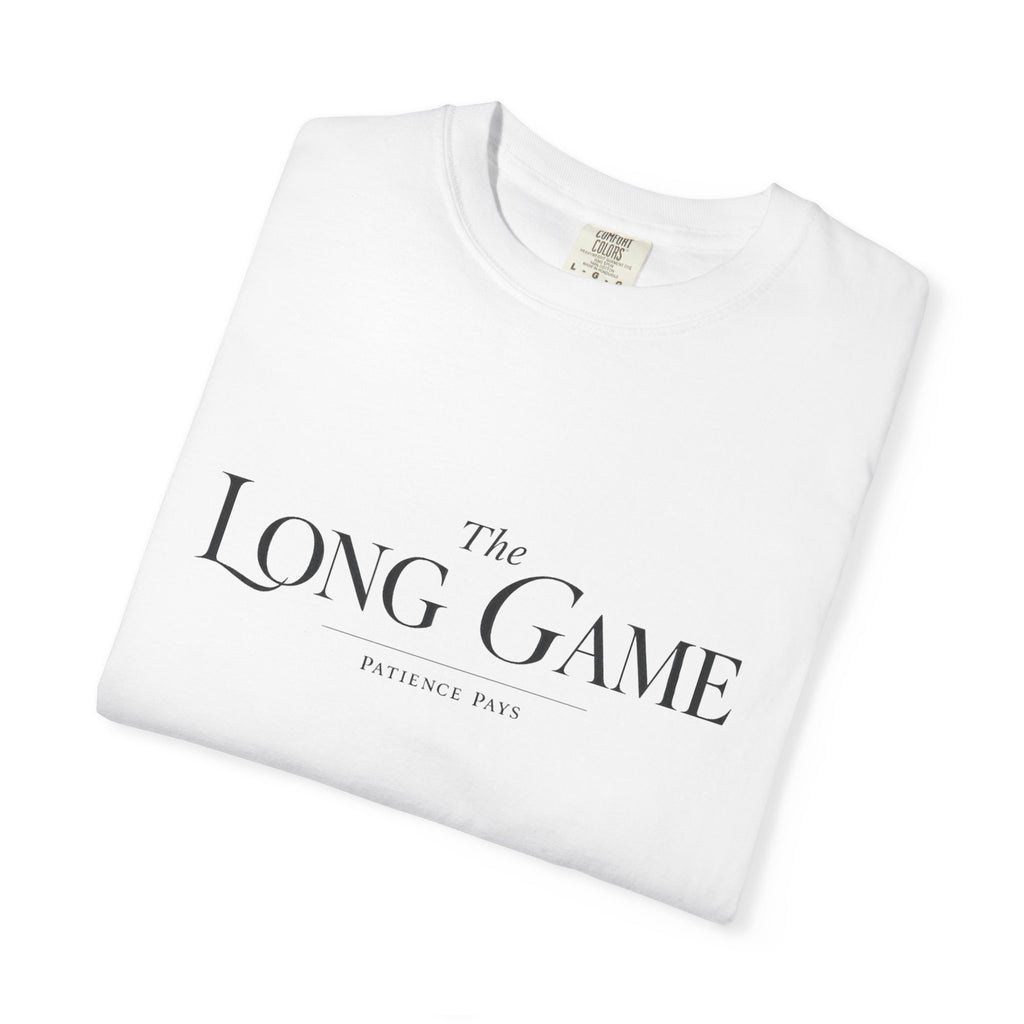 The Long Game T-Shirt — Minimalist Script Tee