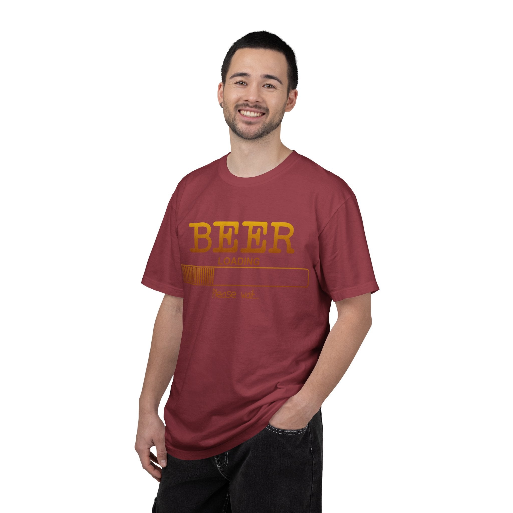 Beer Loading T‑Shirt — Funny 'Please Wait' Drinking Tee