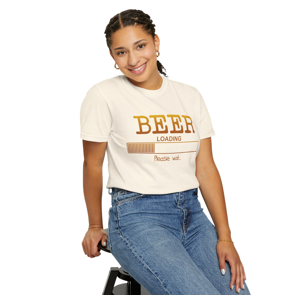 Beer Loading T‑Shirt — Funny 'Please Wait' Drinking Tee
