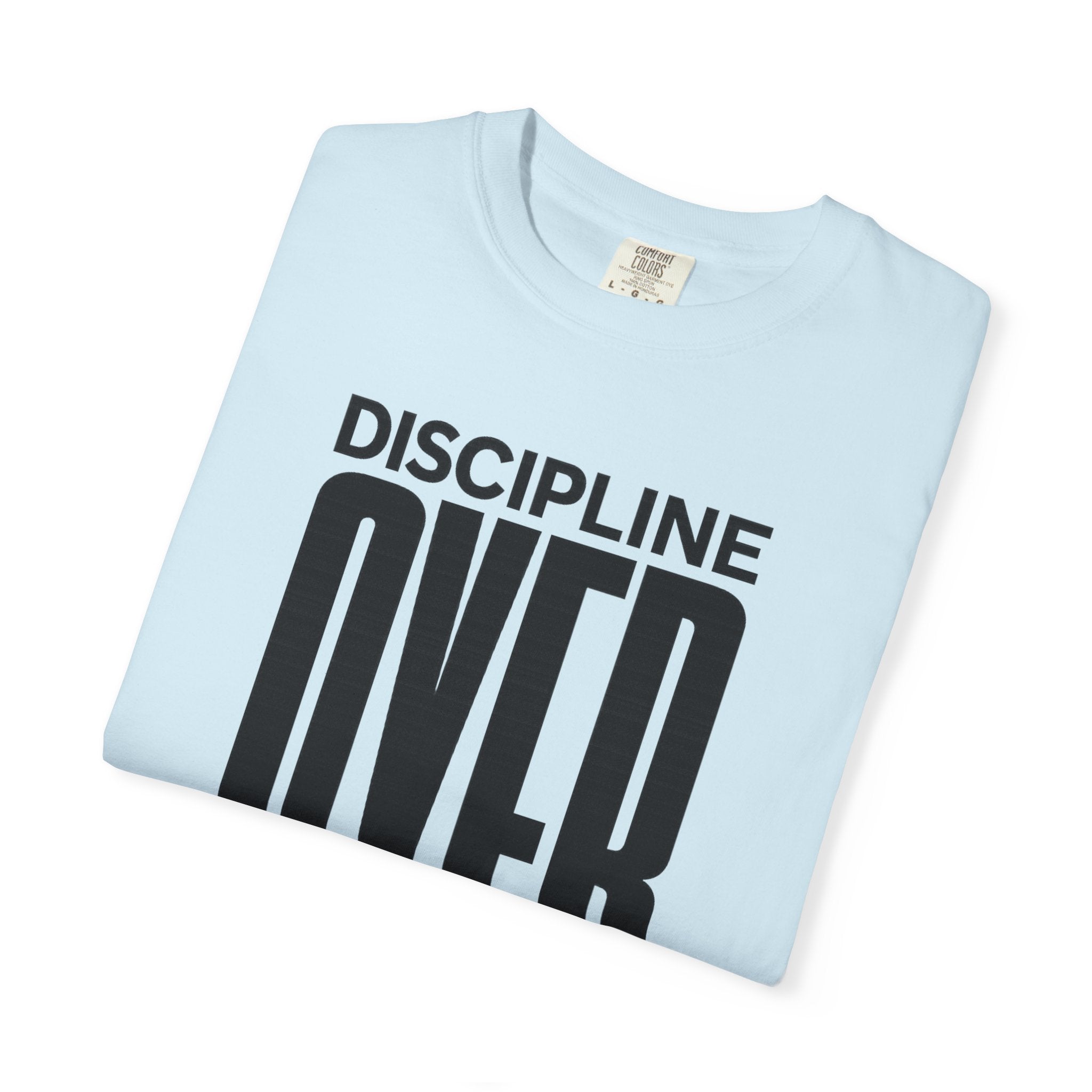 Discipline Over Motivation T-Shirt — Motivational Fitness Tee