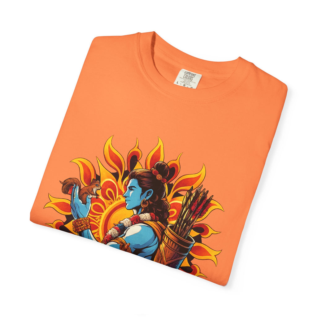 T-Shirt Ram Ji — Mythic Archer Illustration Tee (Sunburst Warrior Graphic)