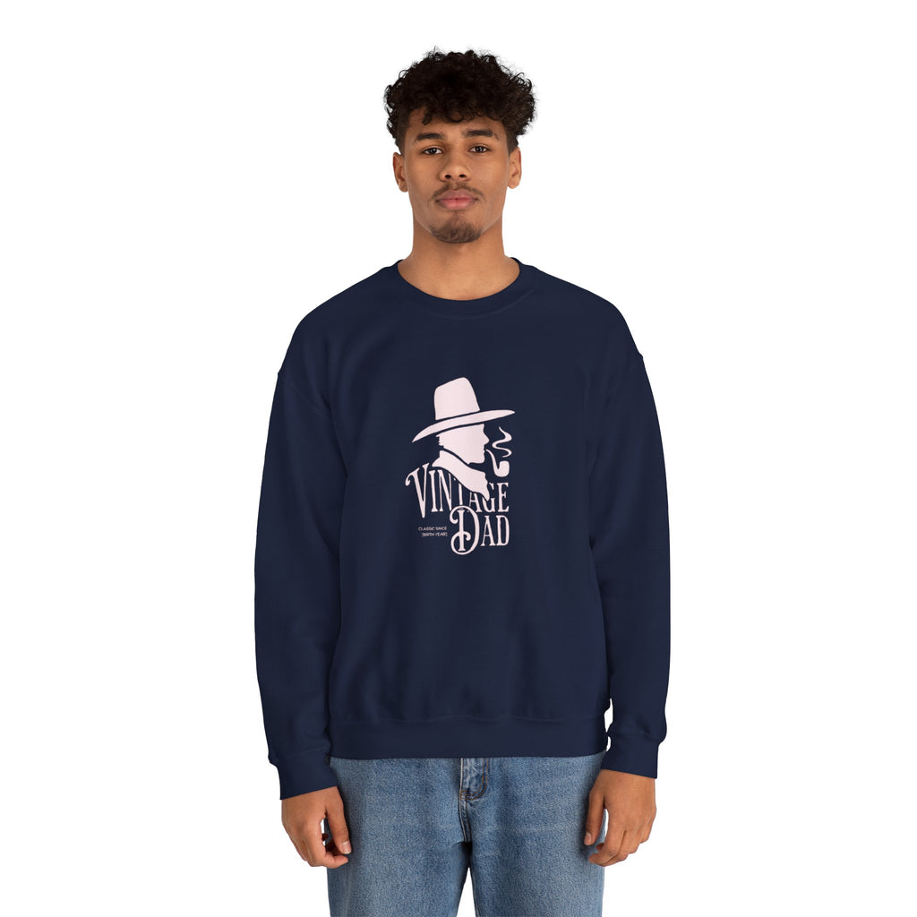 Crewneck Sweatshirt — Pink Cowboy Hat Graphic ‘Howdy’ Retro Western Pullover