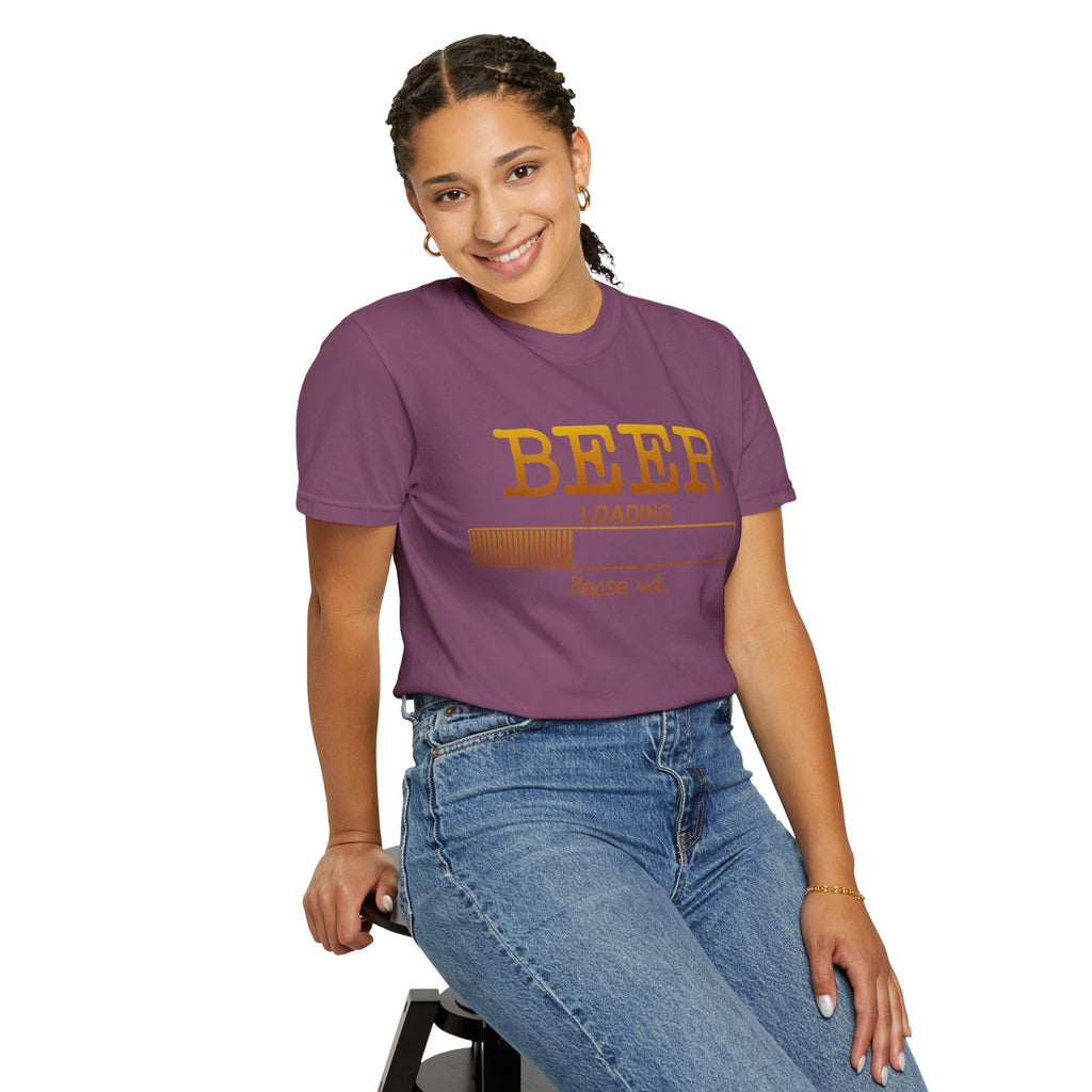 Beer Loading T‑Shirt — Funny 'Please Wait' Drinking Tee