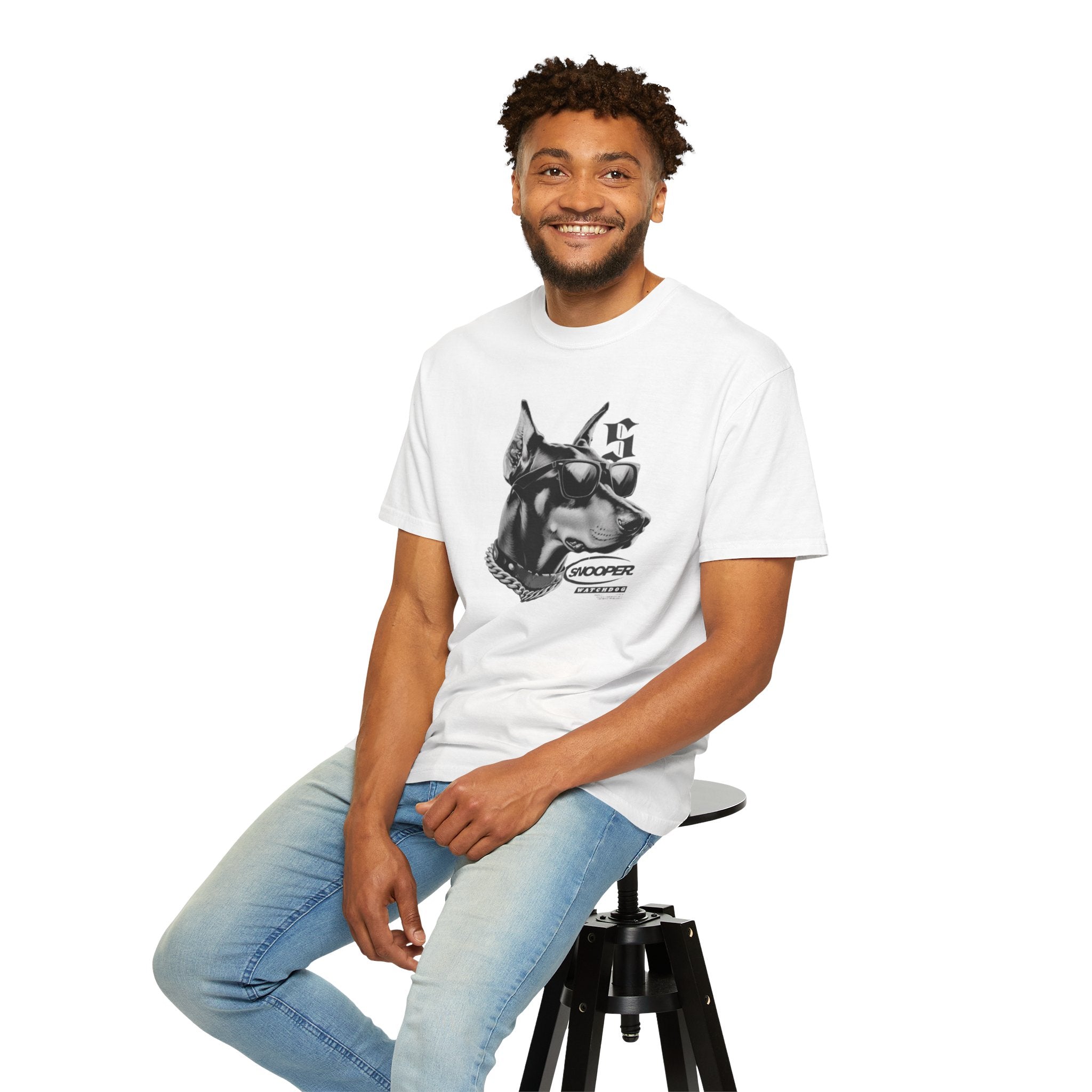 Doberman Sunglasses Graphic T-Shirt — "Snooper" Streetwear Tee