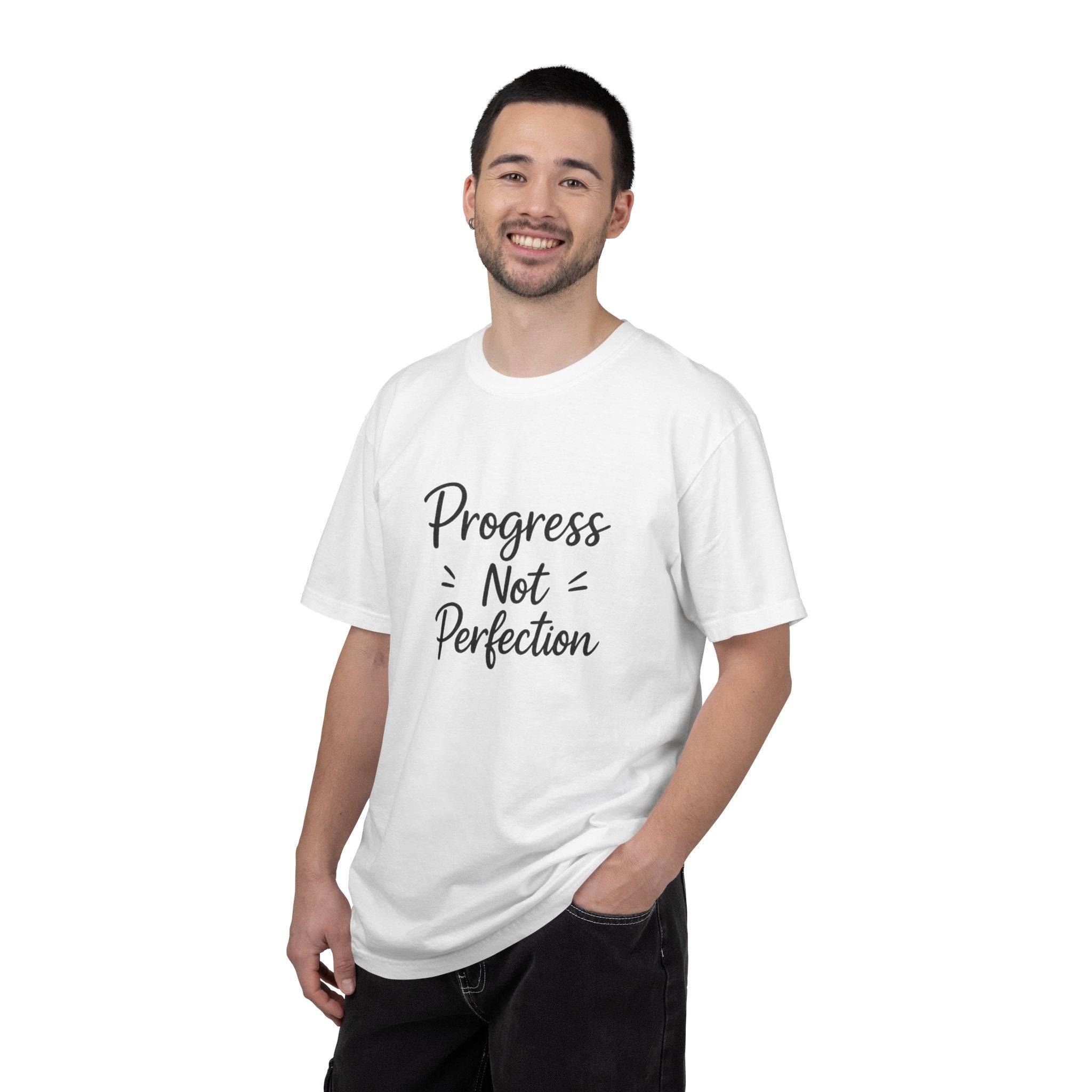T-Shirt — "Progress Not Perfection" Inspirational Graphic Tee