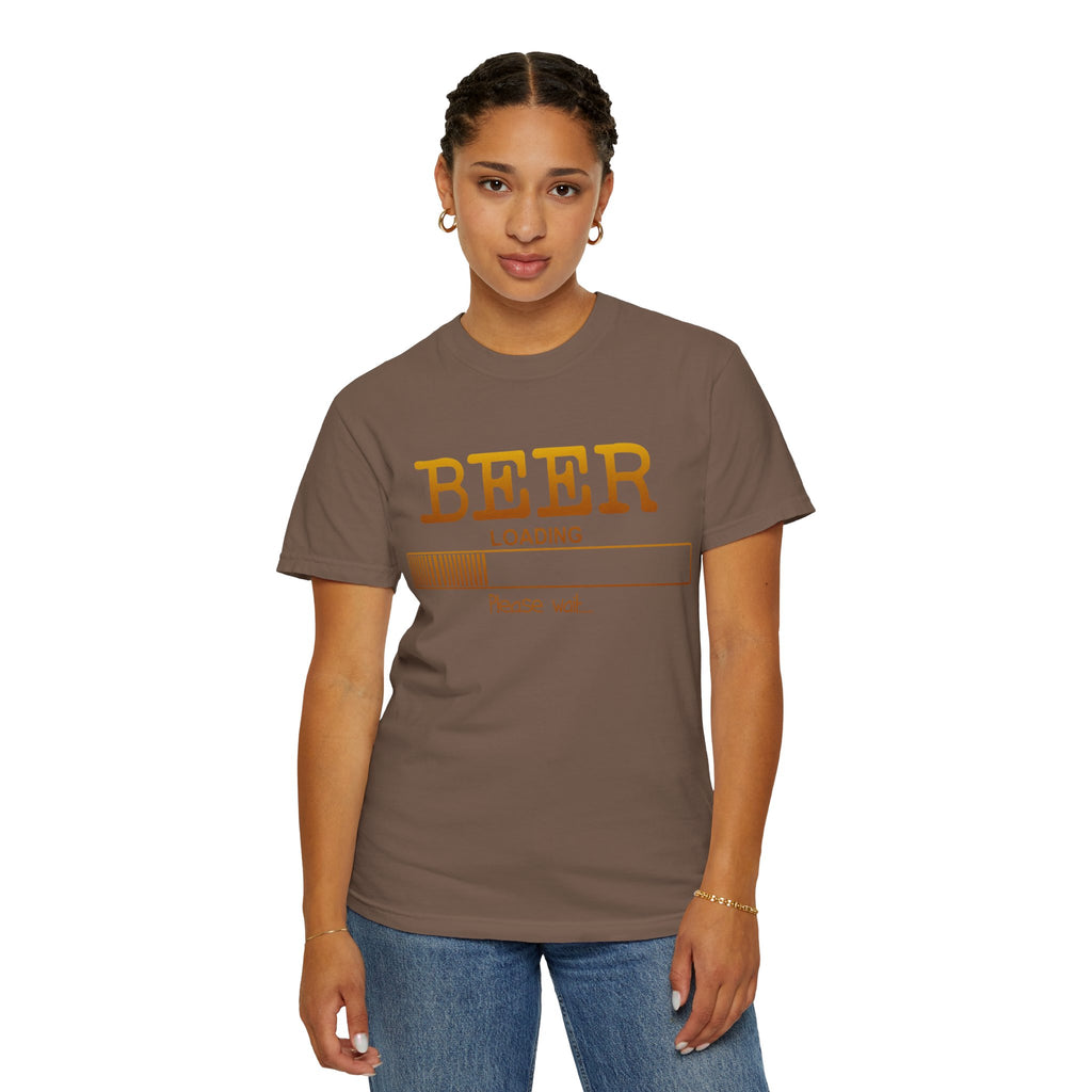 Beer Loading T‑Shirt — Funny 'Please Wait' Drinking Tee