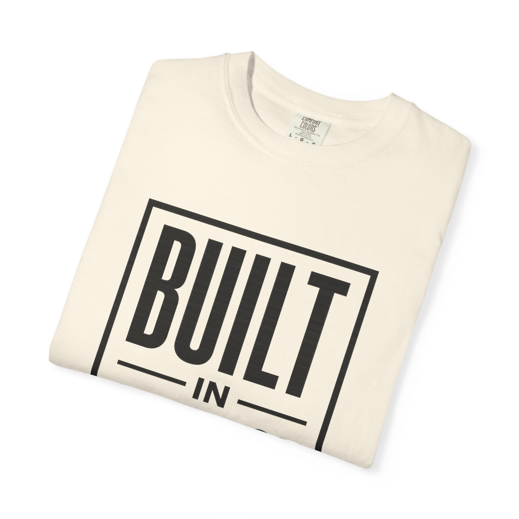 Built In Silence T-Shirt — Minimalist Bold Typography Tee