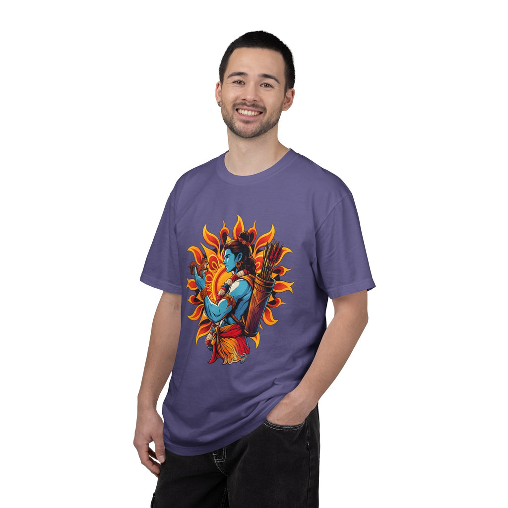 T-Shirt Ram Ji — Mythic Archer Illustration Tee (Sunburst Warrior Graphic)