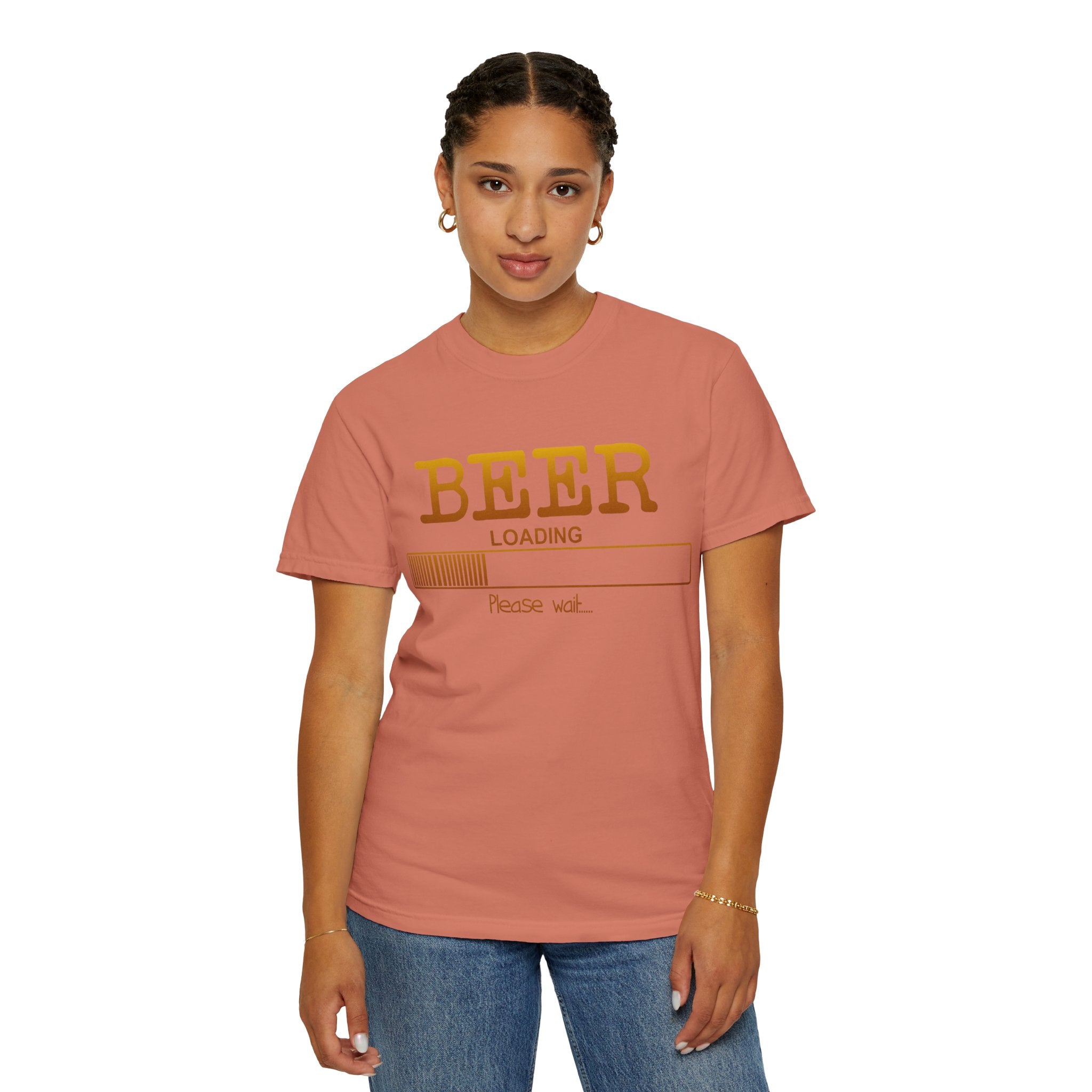 Beer Loading T‑Shirt — Funny 'Please Wait' Drinking Tee