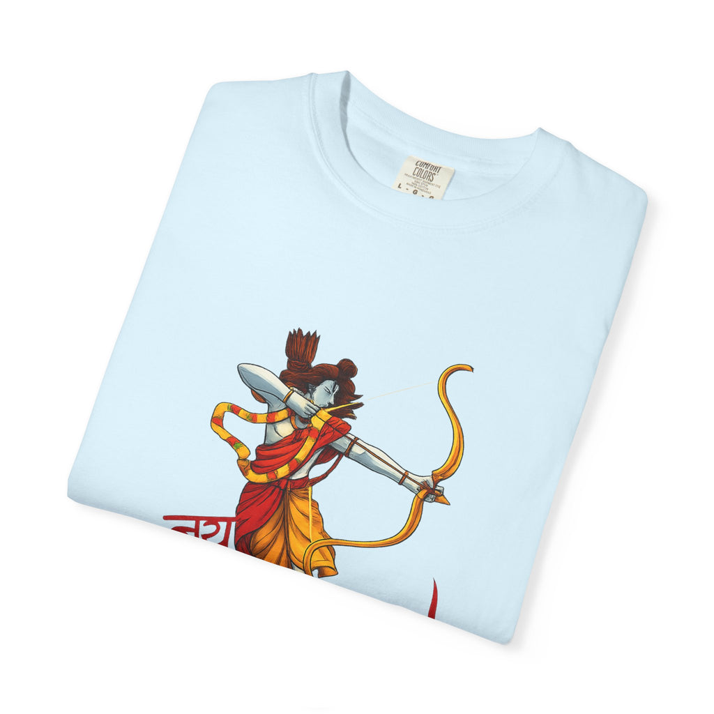 Ram Archer T-Shirt with ‘Jai Shri Ram’ Hindi Script — Hindu Festival & Devotional Tee
