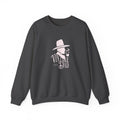 Crewneck Sweatshirt — Pink Cowboy Hat Graphic ‘Howdy’ Retro Western Pullover