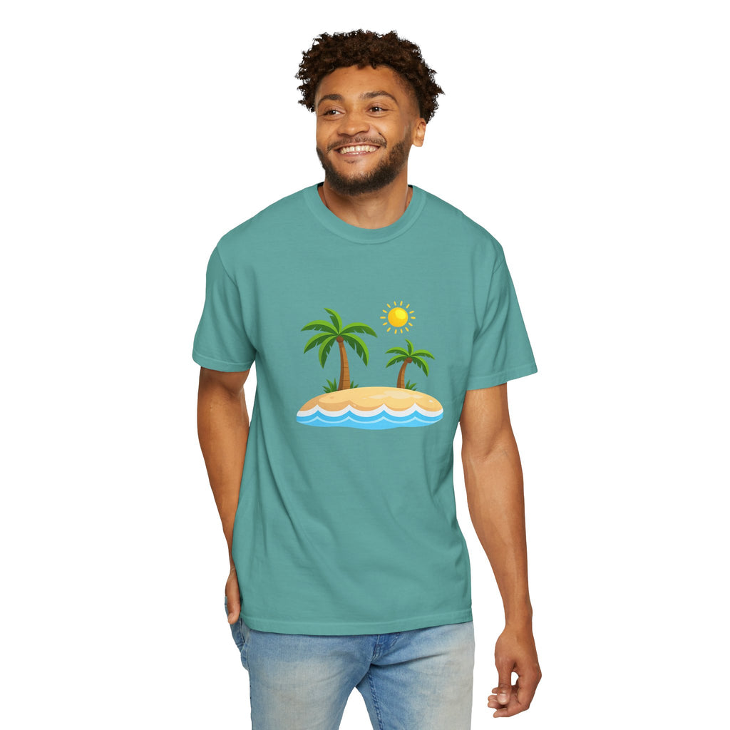 Island Paradise T-Shirt — Tropical Palm Tree Beach Graphic