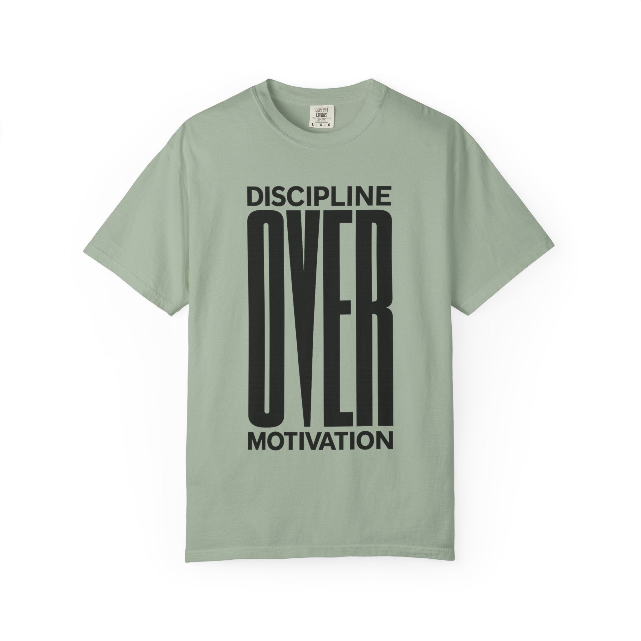 Discipline Over Motivation T-Shirt — Motivational Fitness Tee