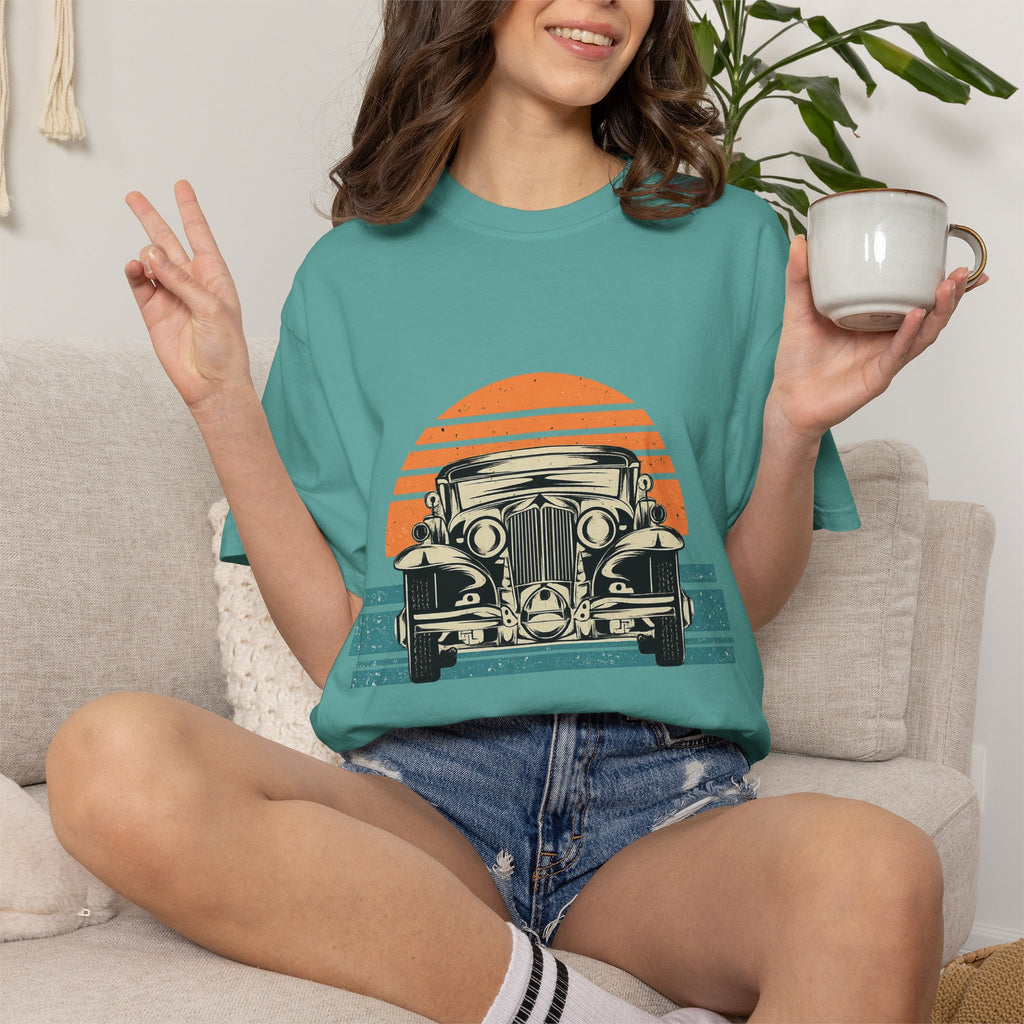 Vintage Car Sunset T-Shirt