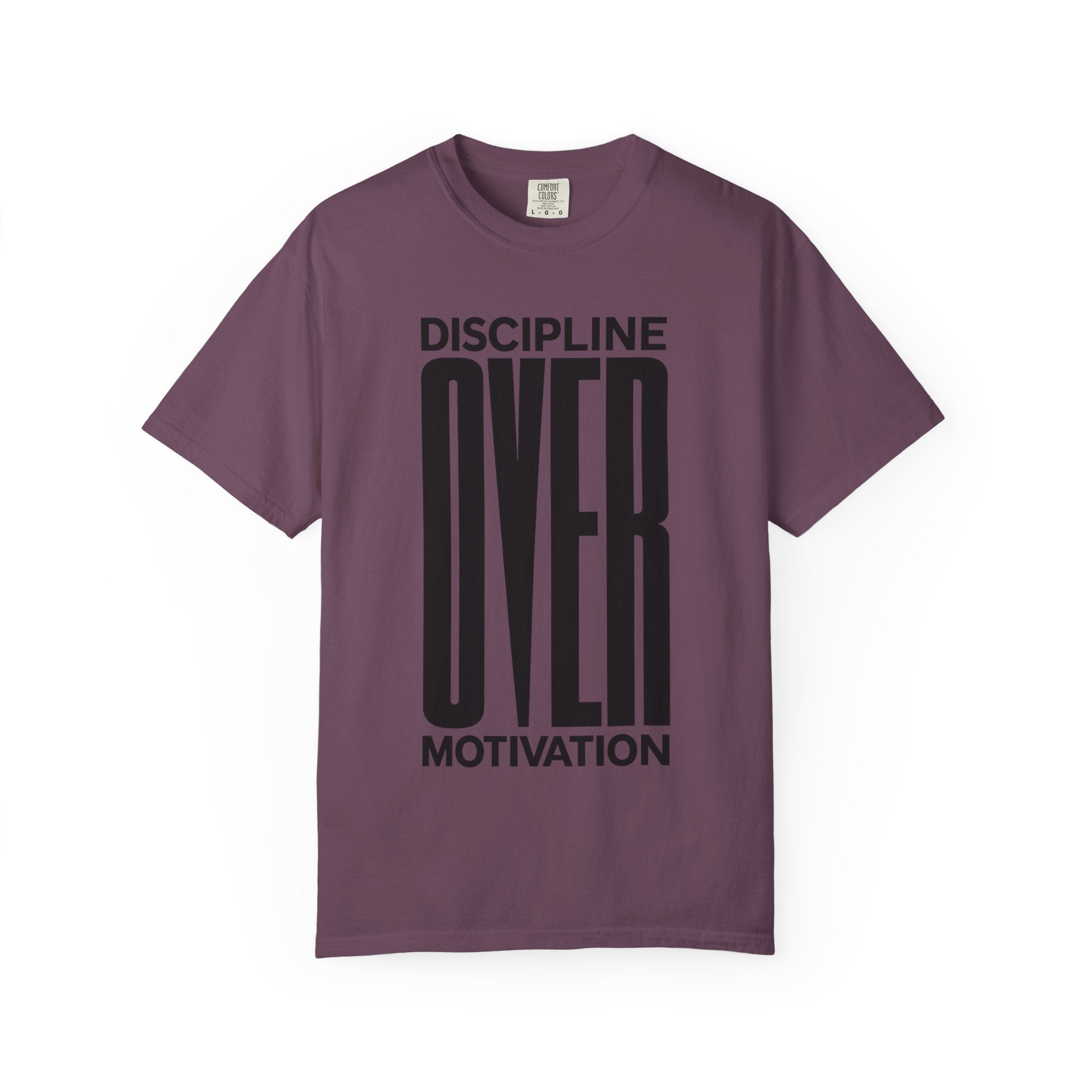 Discipline Over Motivation T-Shirt — Motivational Fitness Tee