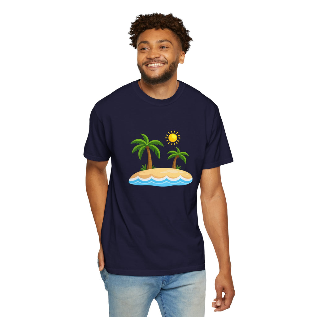 Island Paradise T-Shirt — Tropical Palm Tree Beach Graphic