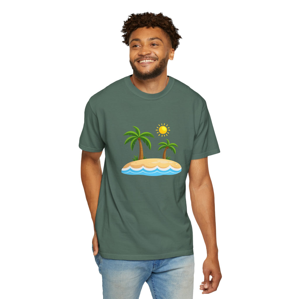 Island Paradise T-Shirt — Tropical Palm Tree Beach Graphic