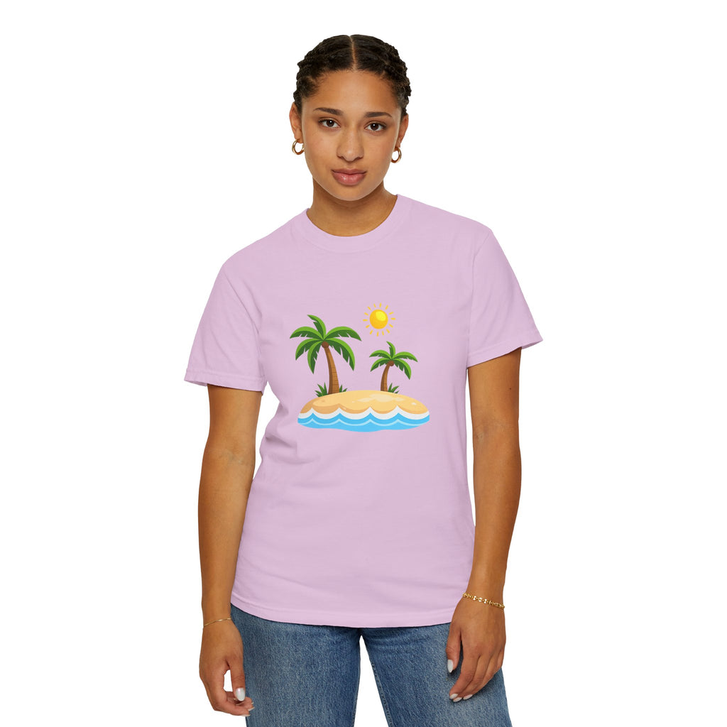 Island Paradise T-Shirt — Tropical Palm Tree Beach Graphic