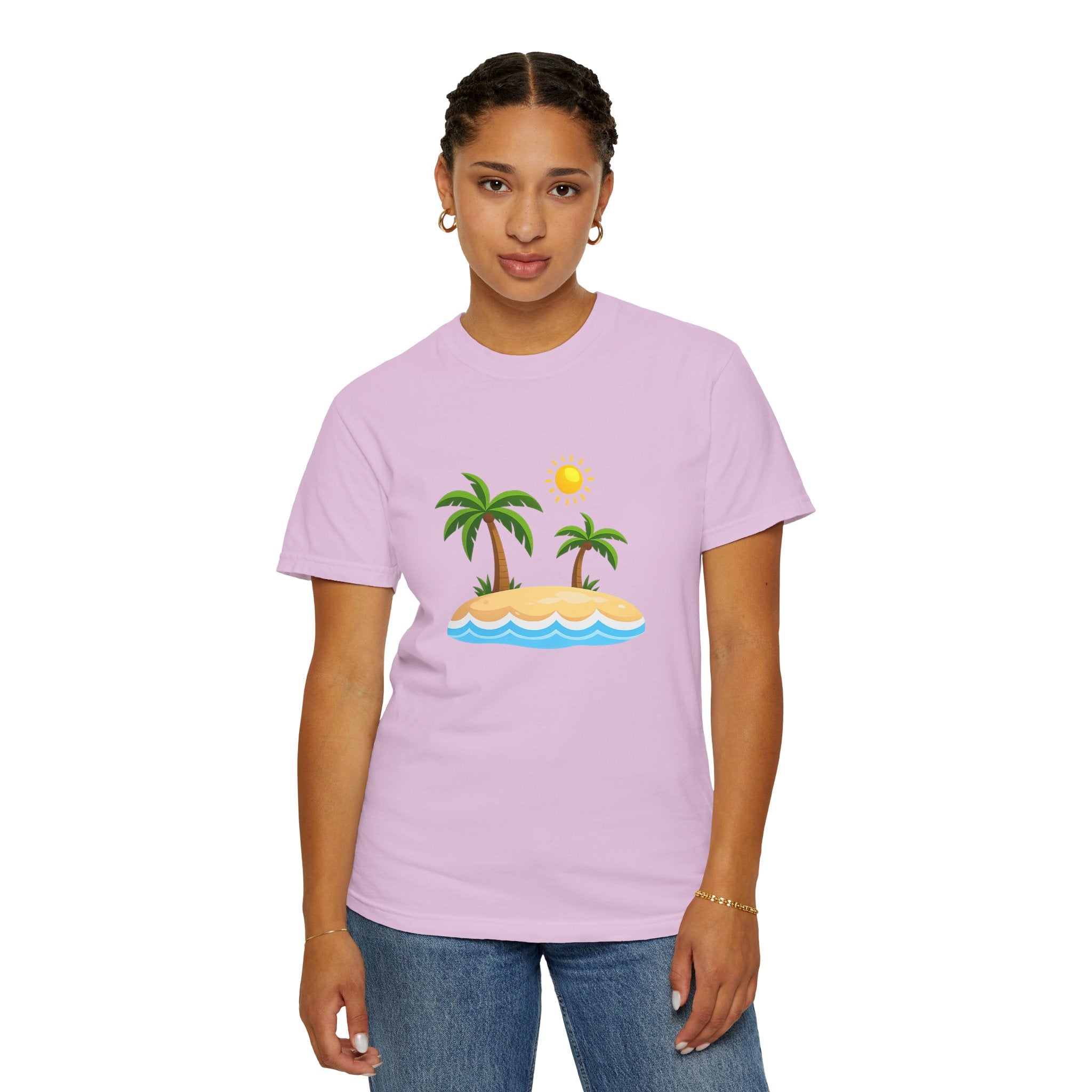 Island Paradise T-Shirt — Tropical Palm Tree Beach Graphic