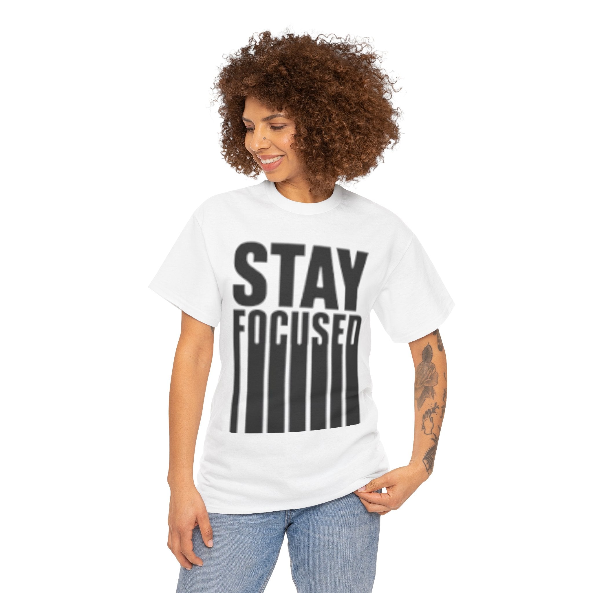 Stay Focused Tee — Motivational Graphic T‑Shirt