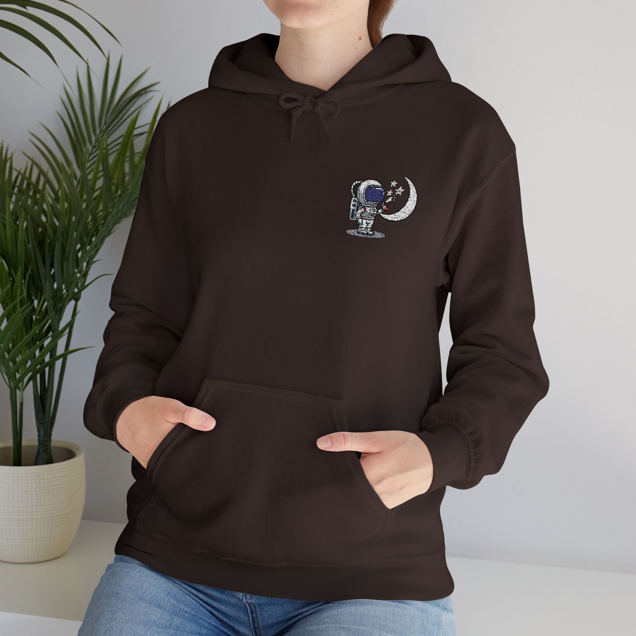 Skull Moon Hoodie — Gothic Night Sky Graphic Sweatshirt