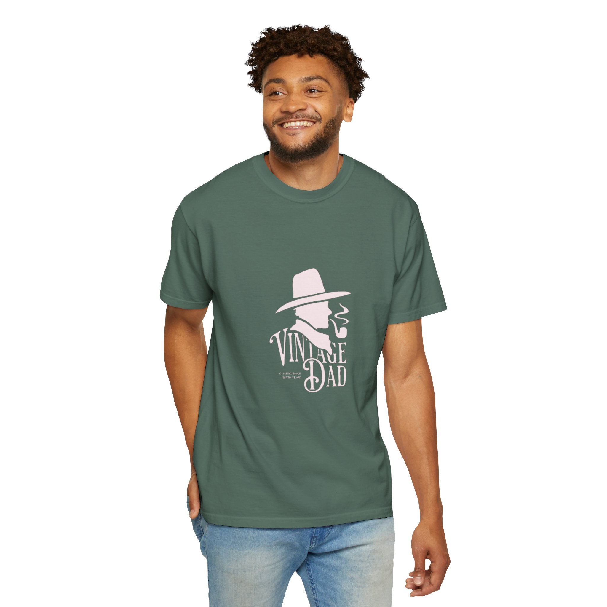 Vintage Dad graphic tee | Retro hat & pipe design