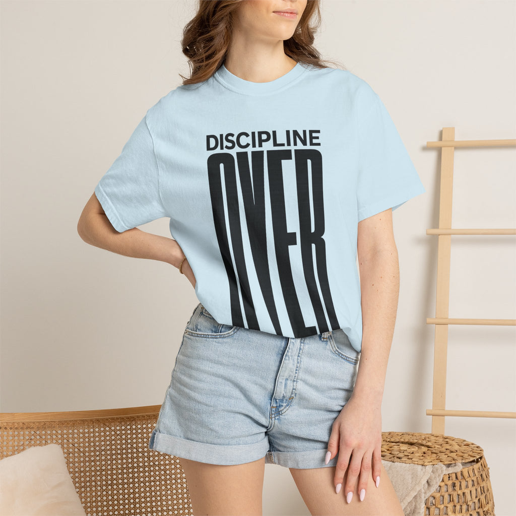 Discipline Over Motivation T-Shirt — Motivational Fitness Tee