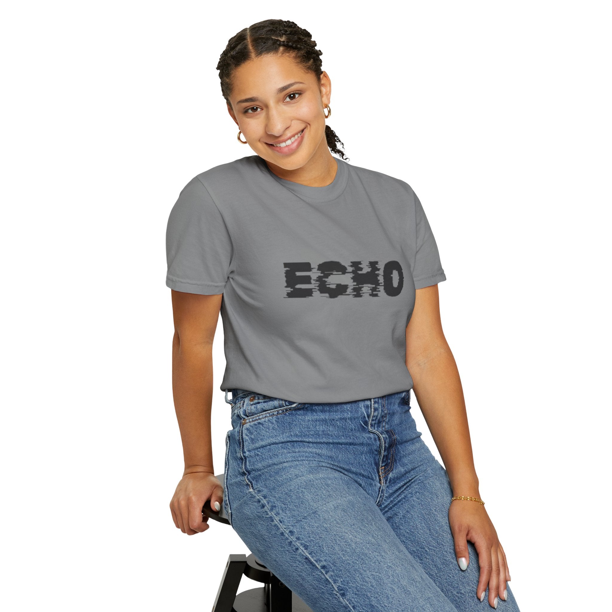 Echo Distorted Logo T-Shirt