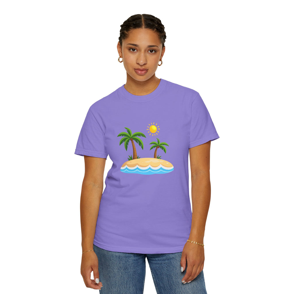 Island Paradise T-Shirt — Tropical Palm Tree Beach Graphic