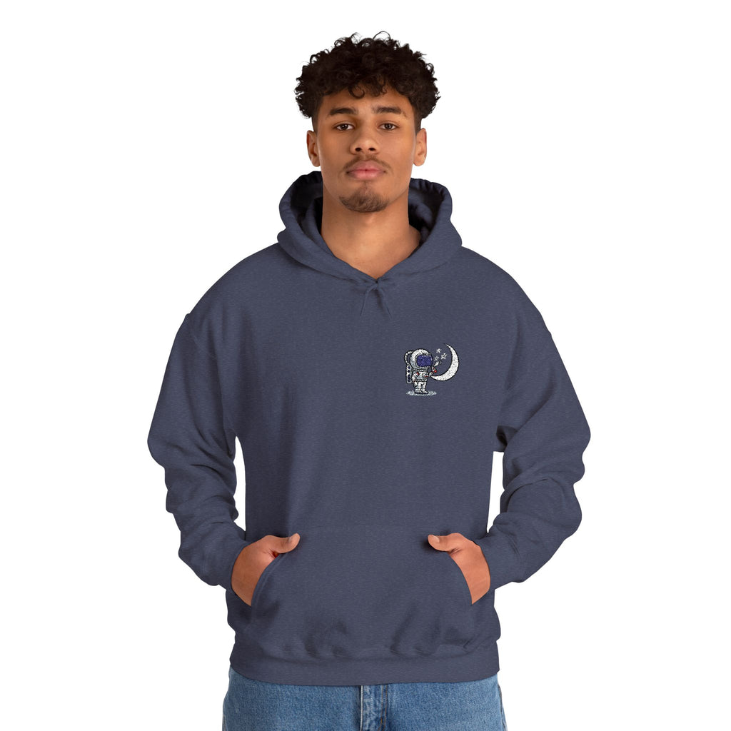 Skull Moon Hoodie — Gothic Night Sky Graphic Sweatshirt